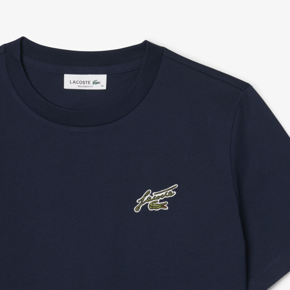Relaxed Fit Badge Accent Cotton T-shirt - TF0224-00-166