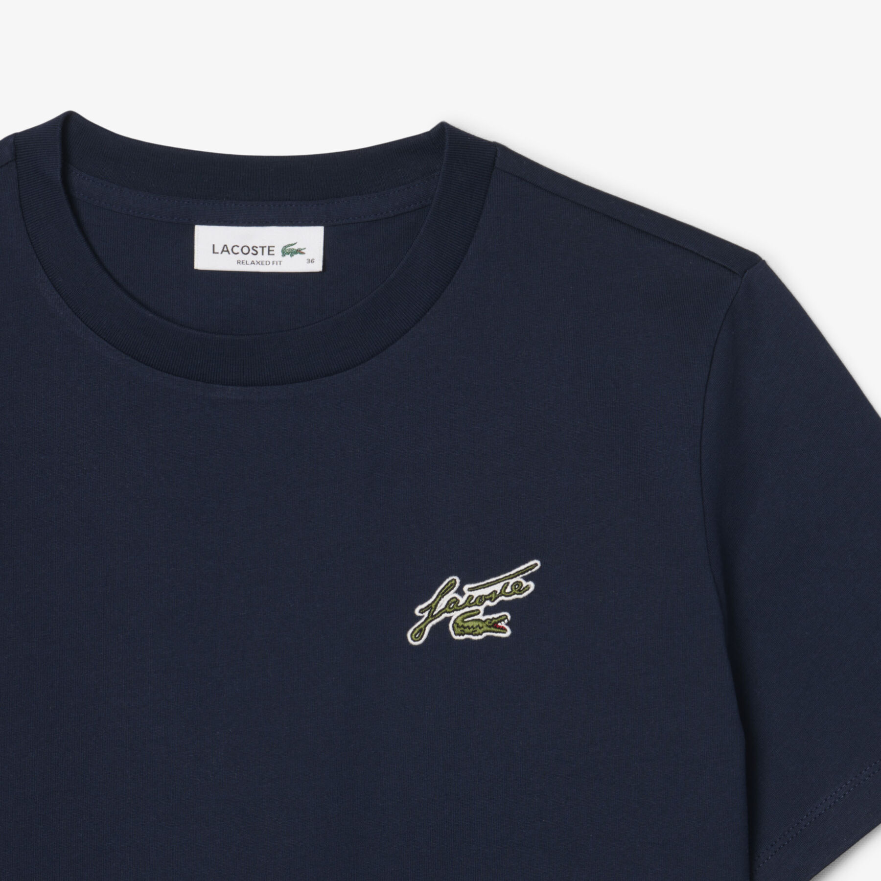 Relaxed Fit Badge Accent Cotton T-shirt - TF0224-00-166