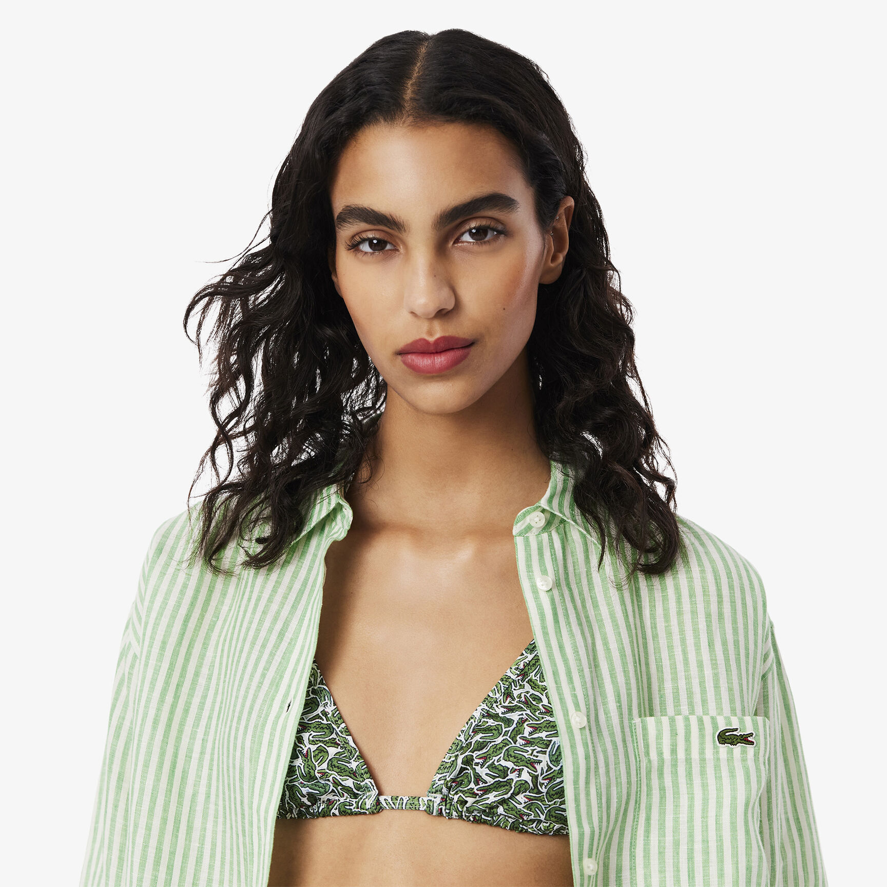 Oversized Striped Linen Shirt - CF0054-00-IRB