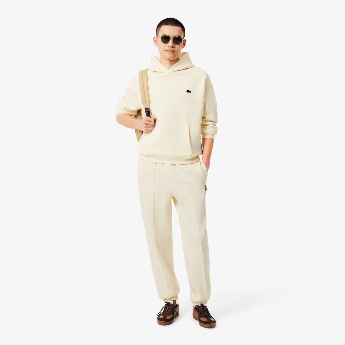 هودي مطبوع بقصة فضفاضة Loose Fit Printed Hoodie - SH0518-00-S7G