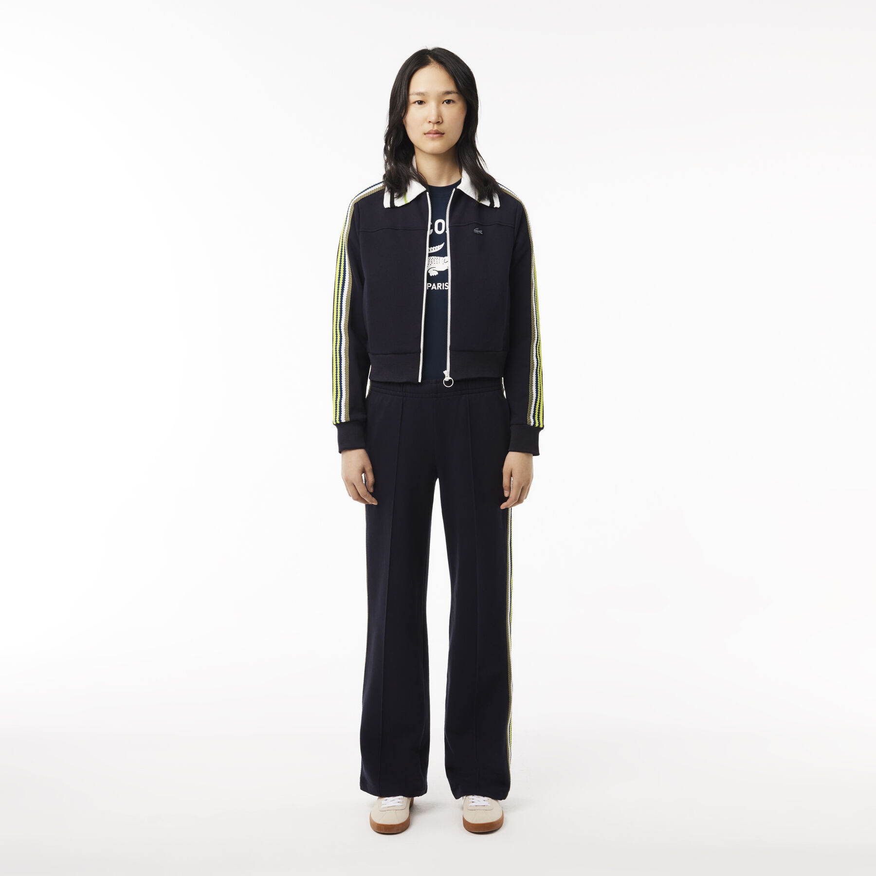 Signature Print Cotton T-shirt lacoste signature print cotton t shirt