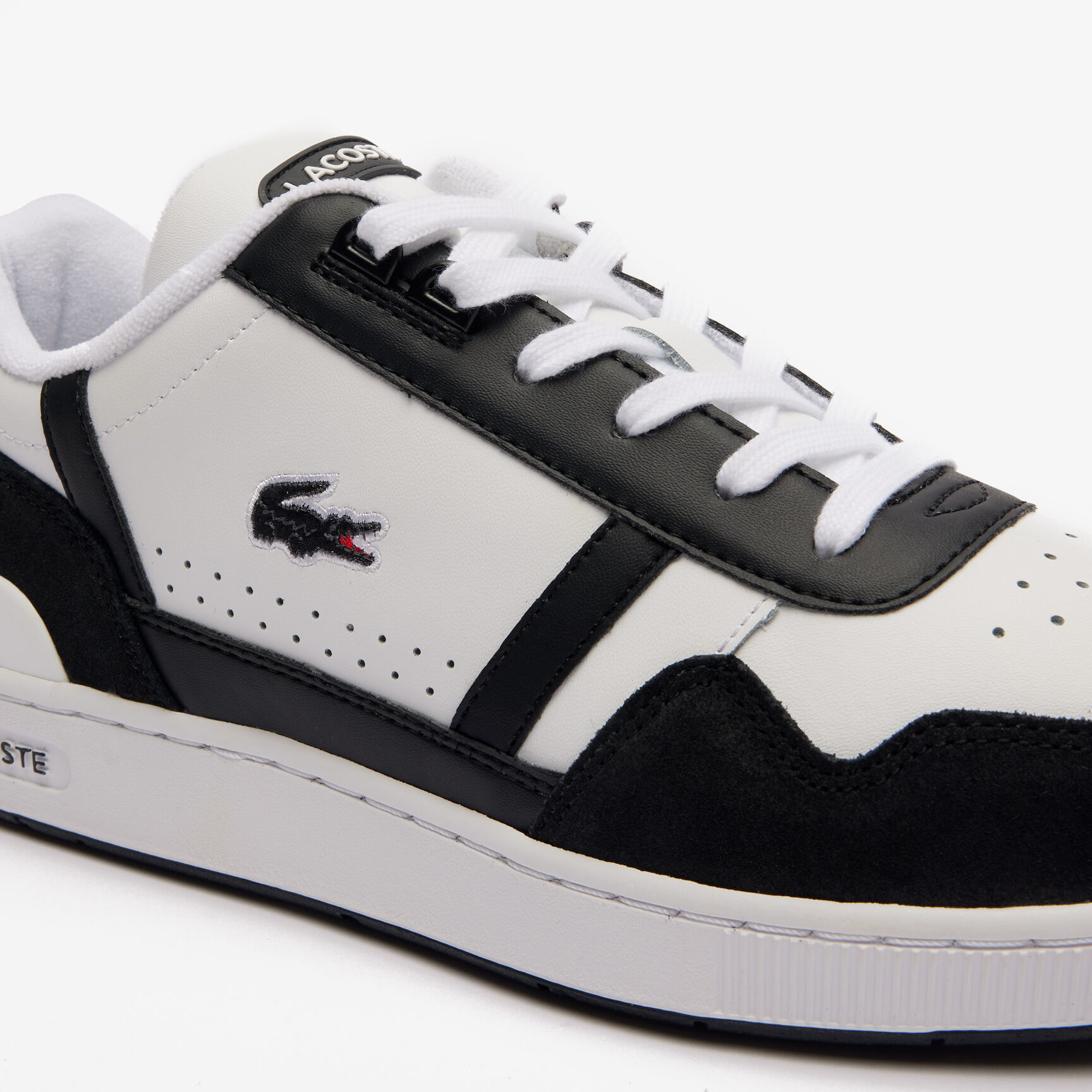 حذاء رياضي رجالي من الجلد بشعار الماركة T-Clip Men's T-Clip Logo Leather Trainers - 47SMA0073-147