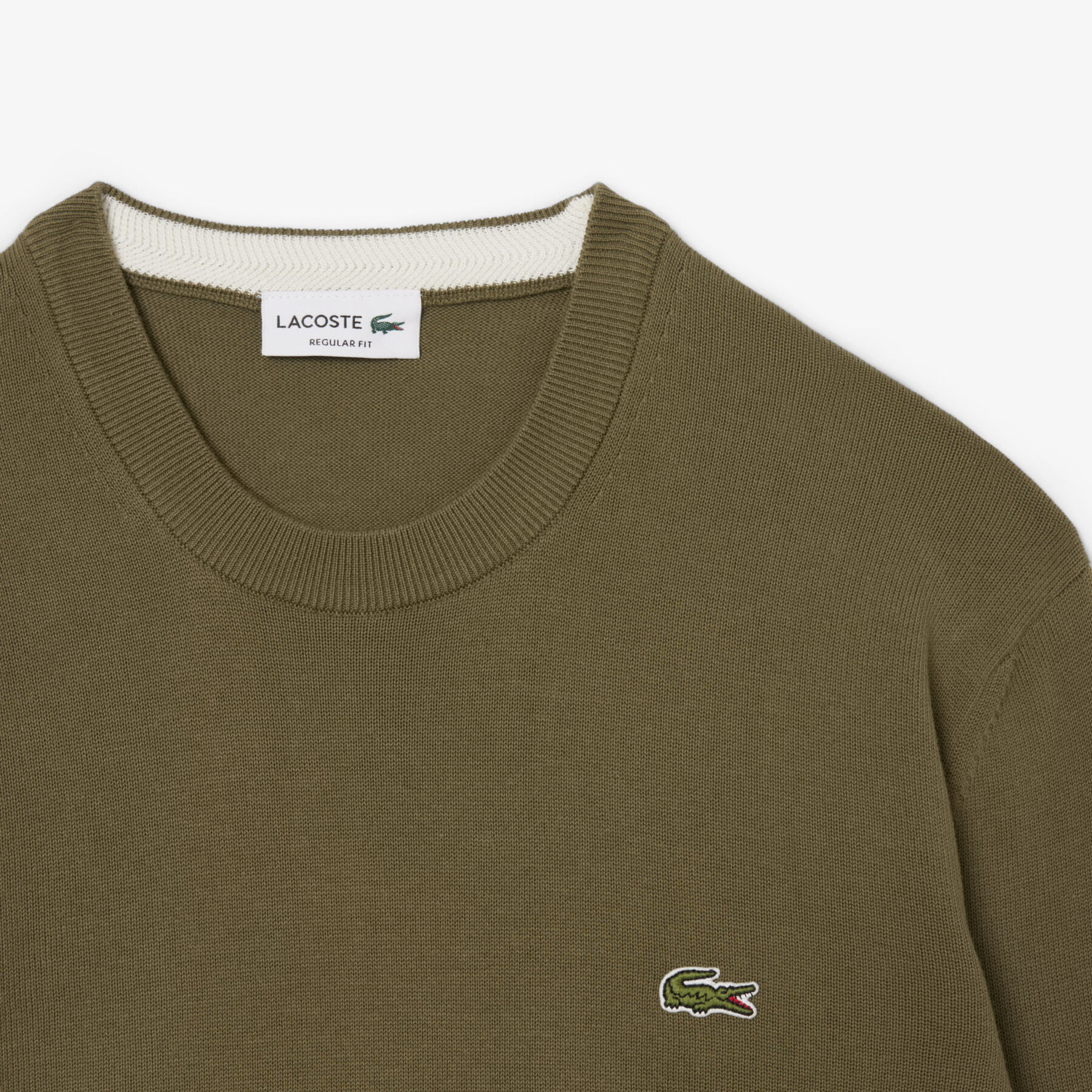 Monochrome Crew Neck Cotton Sweater - AH1985-00-E9F