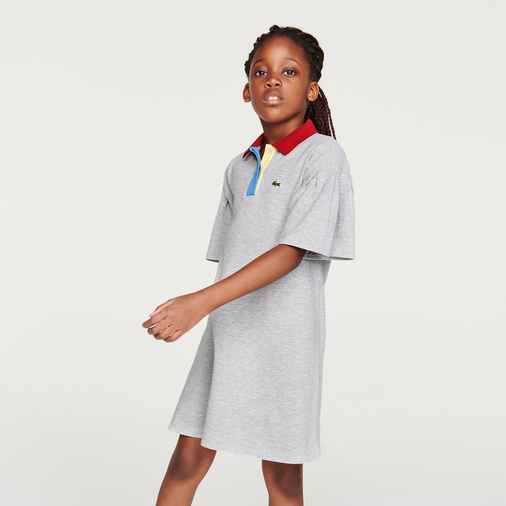 Girls&rsquo; Flounced Sleeve Cotton Polo Dress