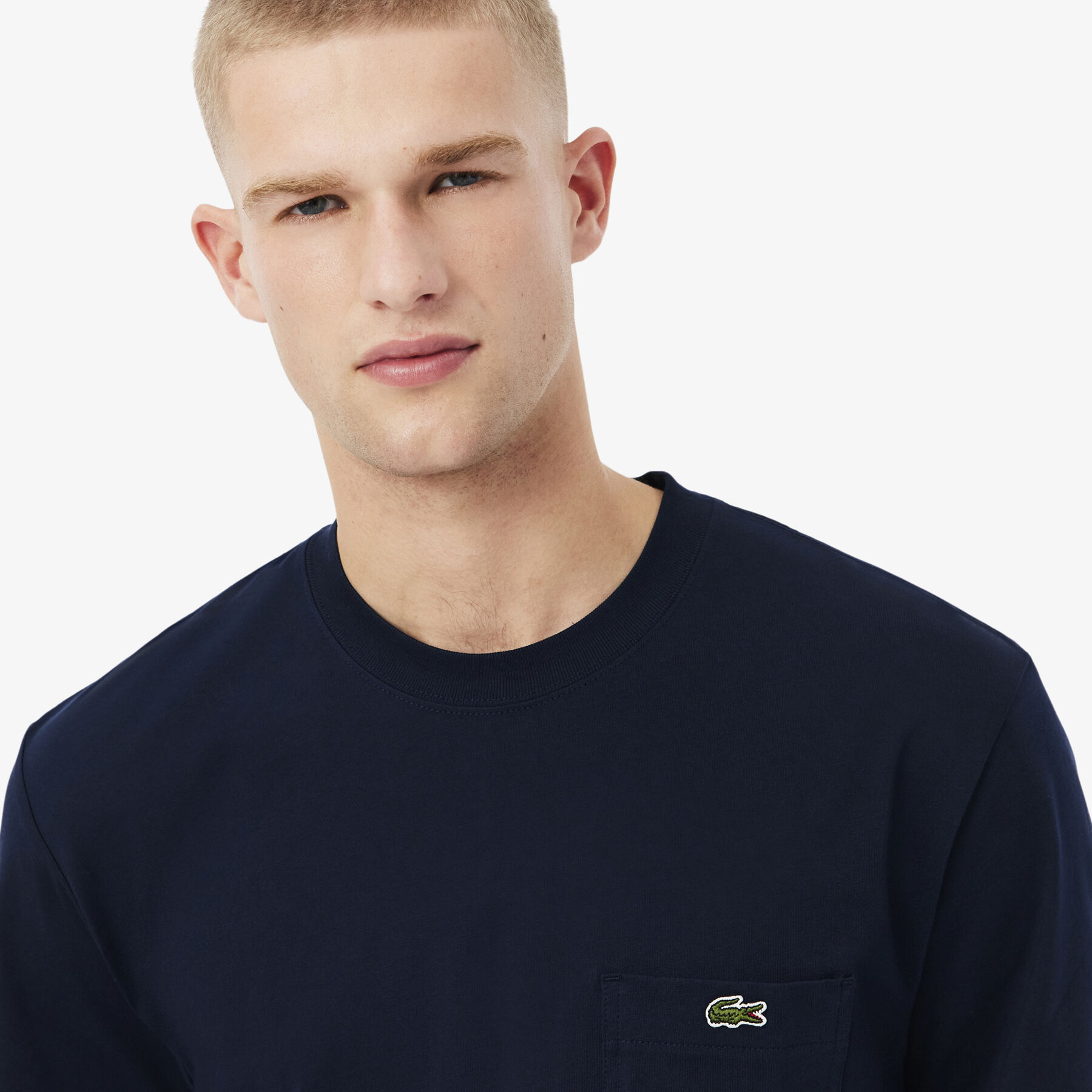 lacoste cotton t shirt with breast pocket