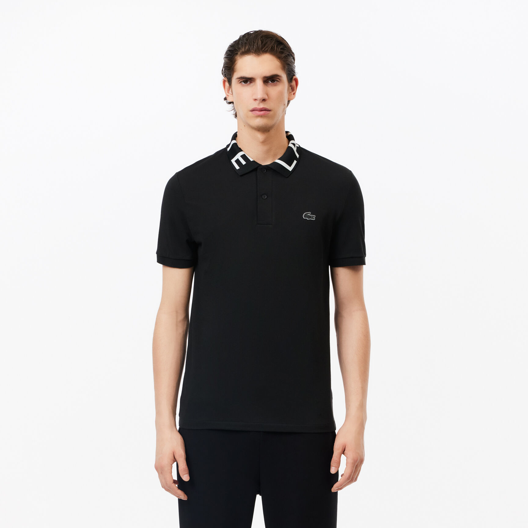 قميص بولو بياقة جاكار بحركة لاكوست Lacoste Movement Jacquard Collar Polo - PH7495-00-031