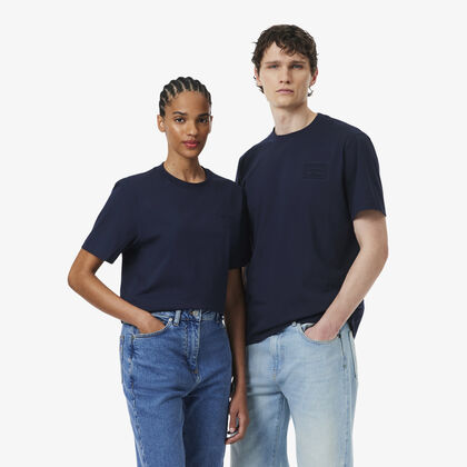 Embossed Branding Cotton T-shirt