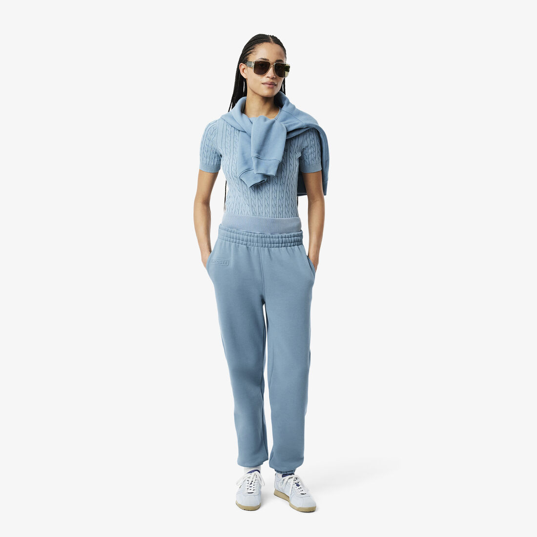 بنطال من الصوف بشعار منقوش Embossed Logo Fleece Pants - XF0353-00-HD9