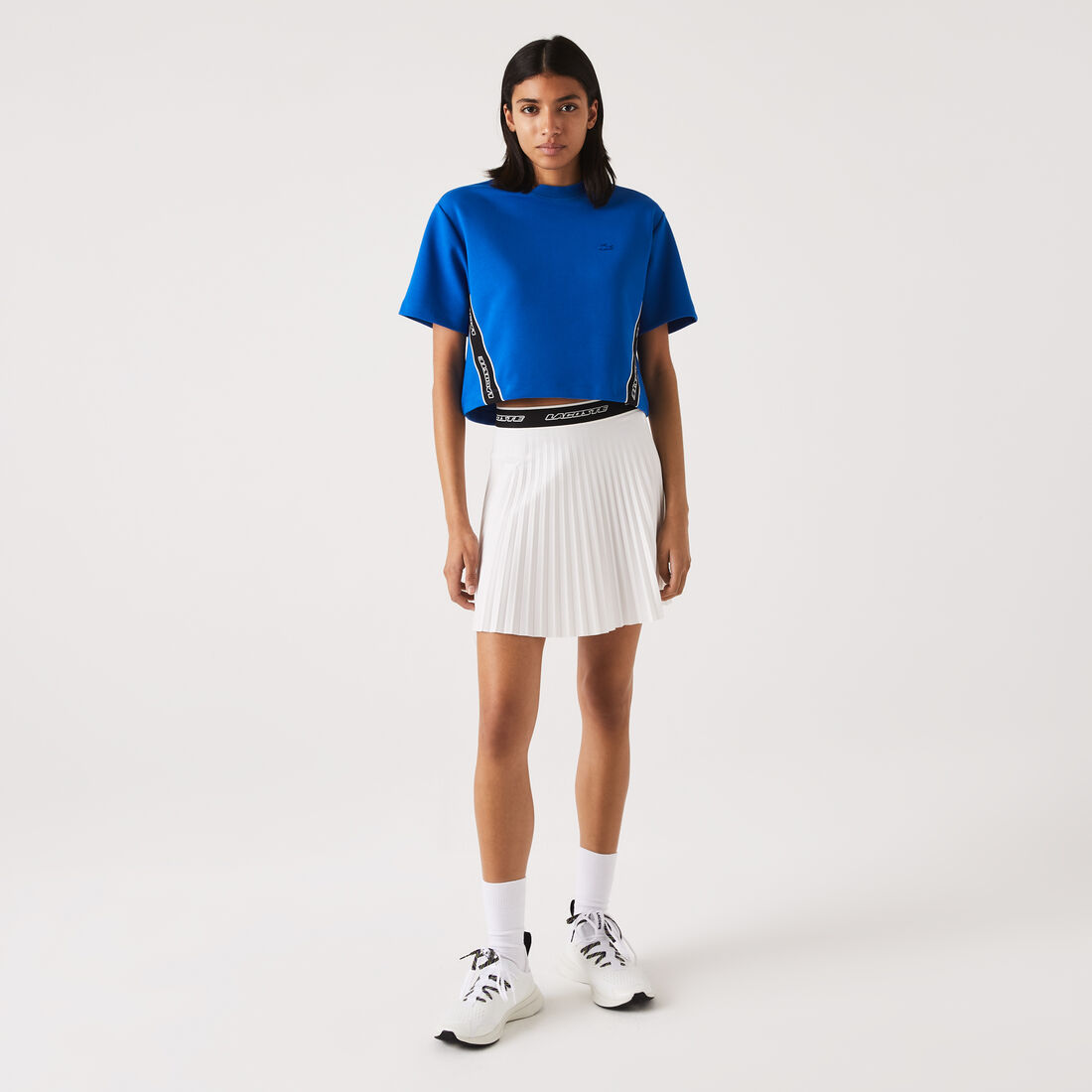 Women's Lacoste Elasticised Waist Short Pleated Skirt Women's Lacoste Elasticised Waist Short Pleated Skirt