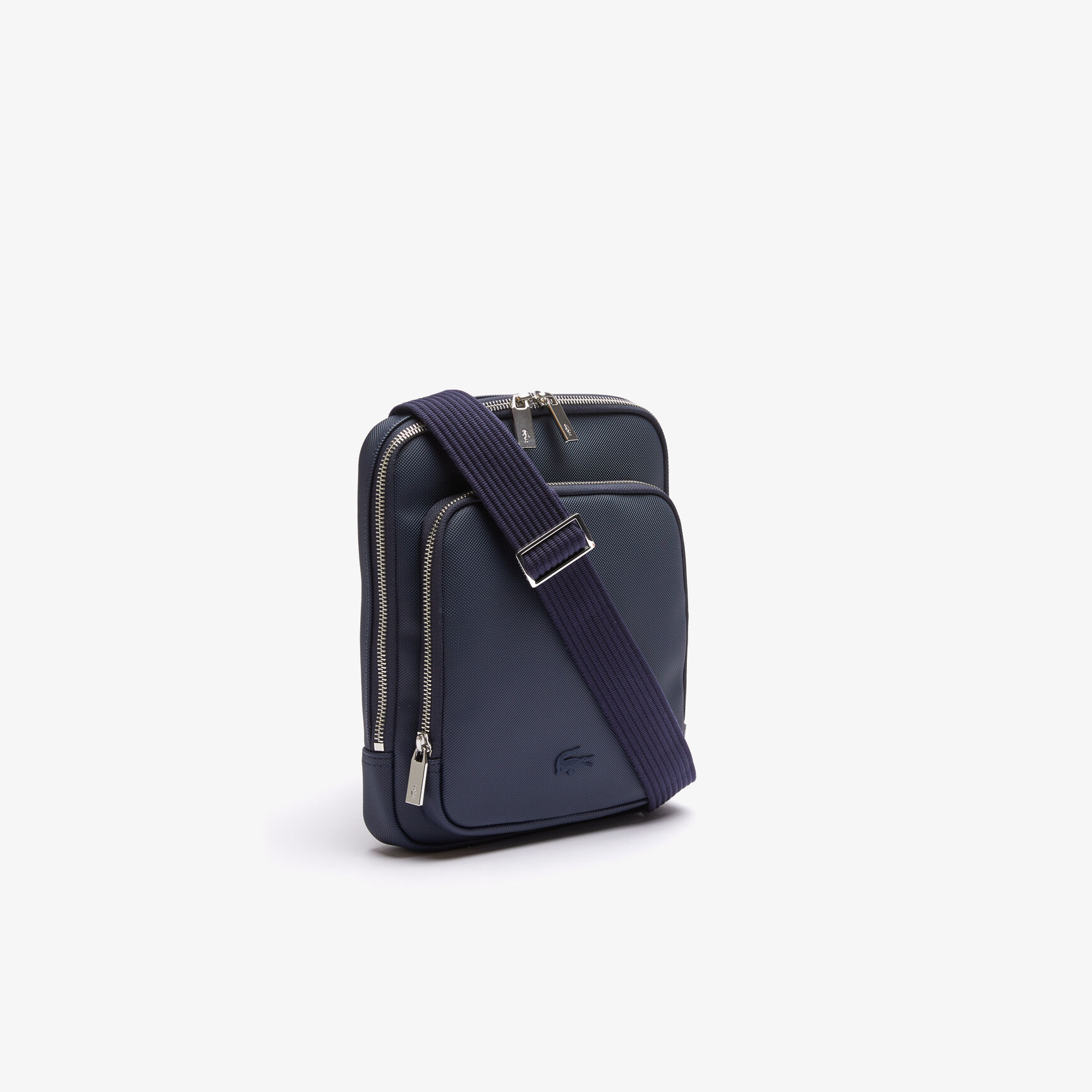 Men's Classic Zippered Pocket Rectangular Crossbody Bag