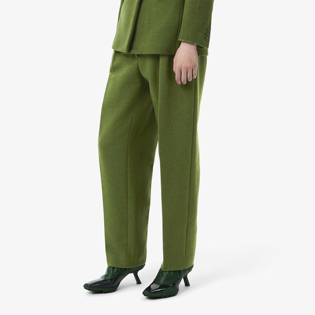 Runway Straight Fit Slub Wool Tailored Pants Runway Straight Fit Slub Wool Tailored Pants - HF3668-00-56I