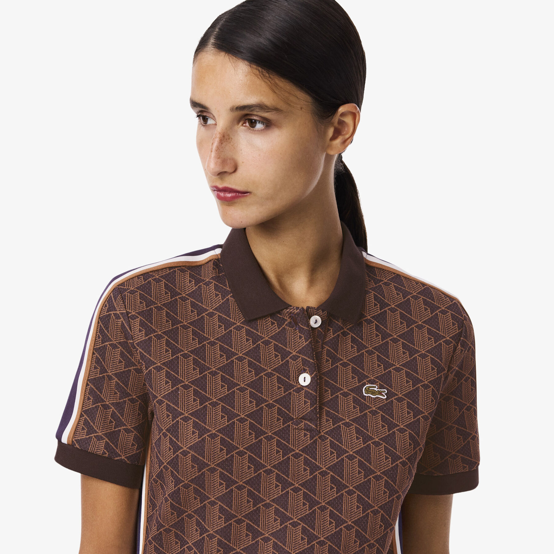 Slim Fit Monogram Jacquard Polo Dress - EF2655-00-9I4
