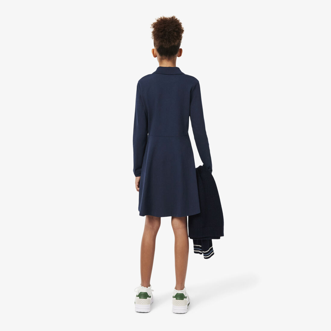 Long-Sleeved Stretch Pique Dress lacoste long sleeved stretch pique dress