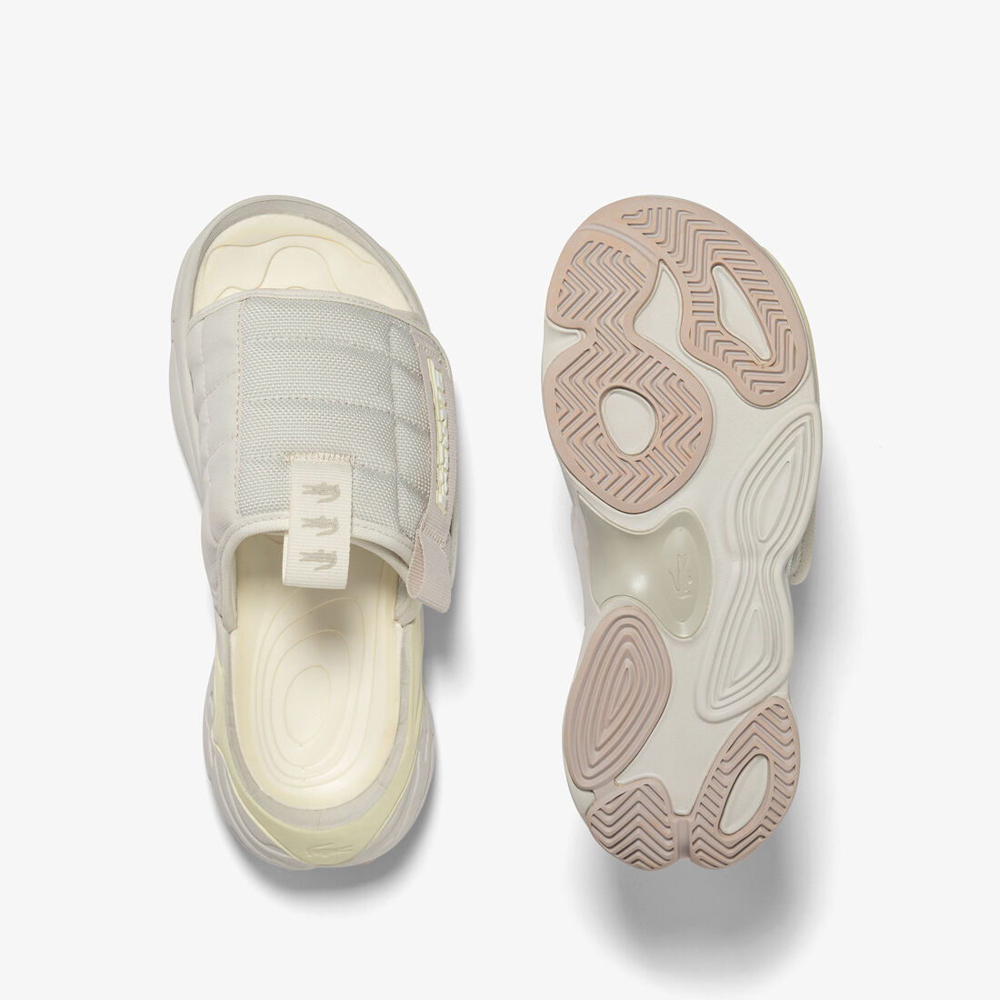 حذاء مفتوح لاكوست خامات صناعية للنساء مجموعة AceSlide حذاء مفتوح لاكوست خامات صناعية للنساء مجموعة AceSlide