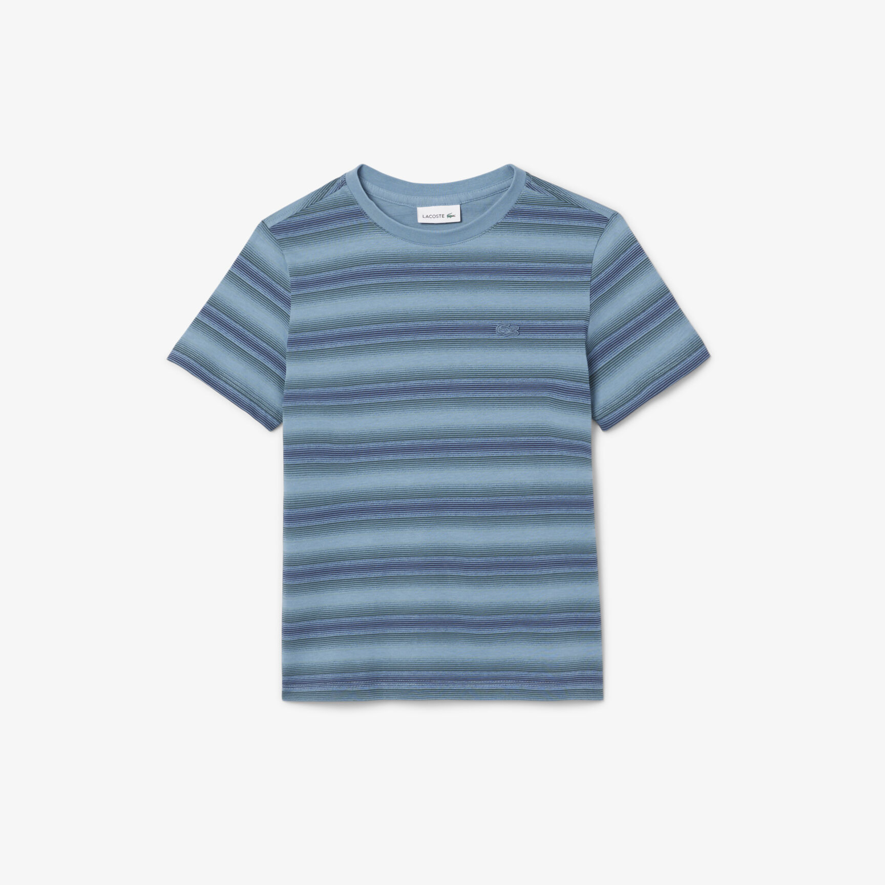 Striped Print Cotton T-shirt - TJ2362-00-GAI