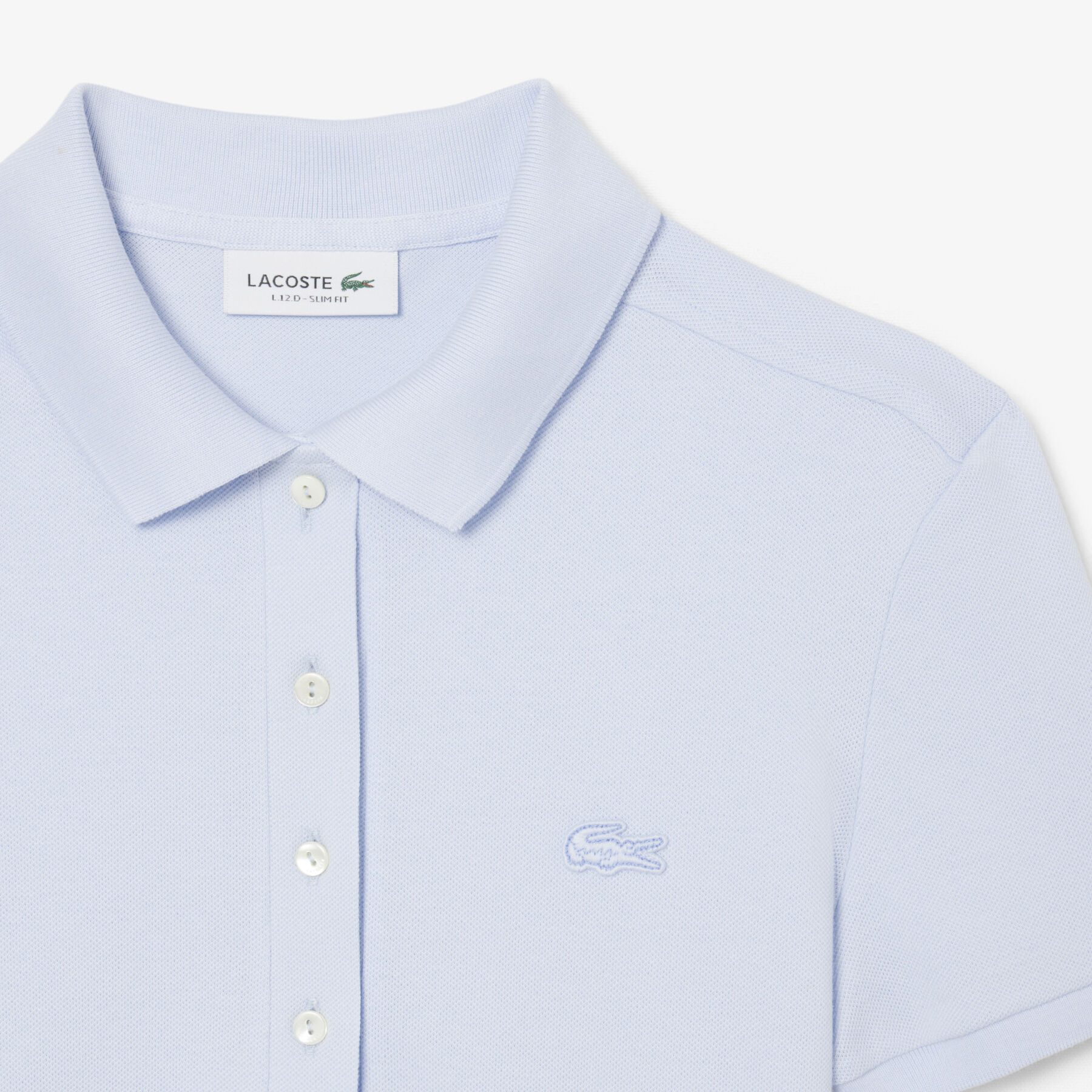 lacoste l 12 d slim fit stretch petit pique polo shirt