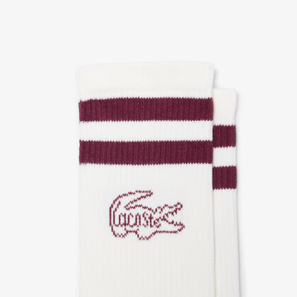 lacoste 3 pack ribbed socks