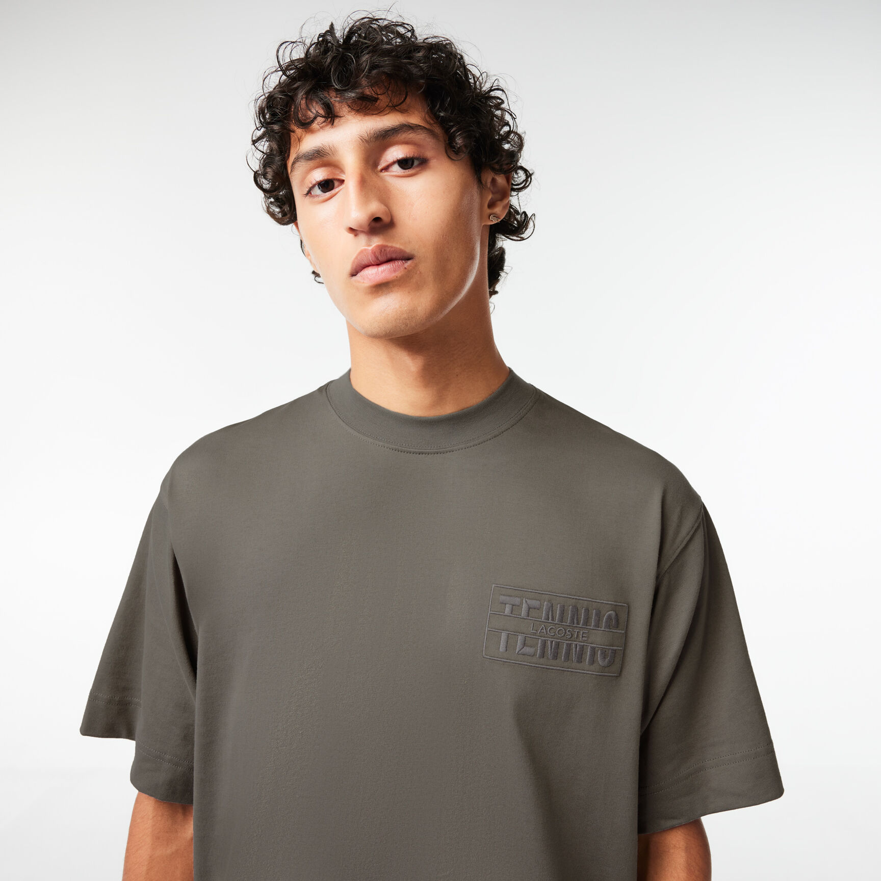 Embroidered Loose Fit Cotton T-shirt - TH2504-00-S7X