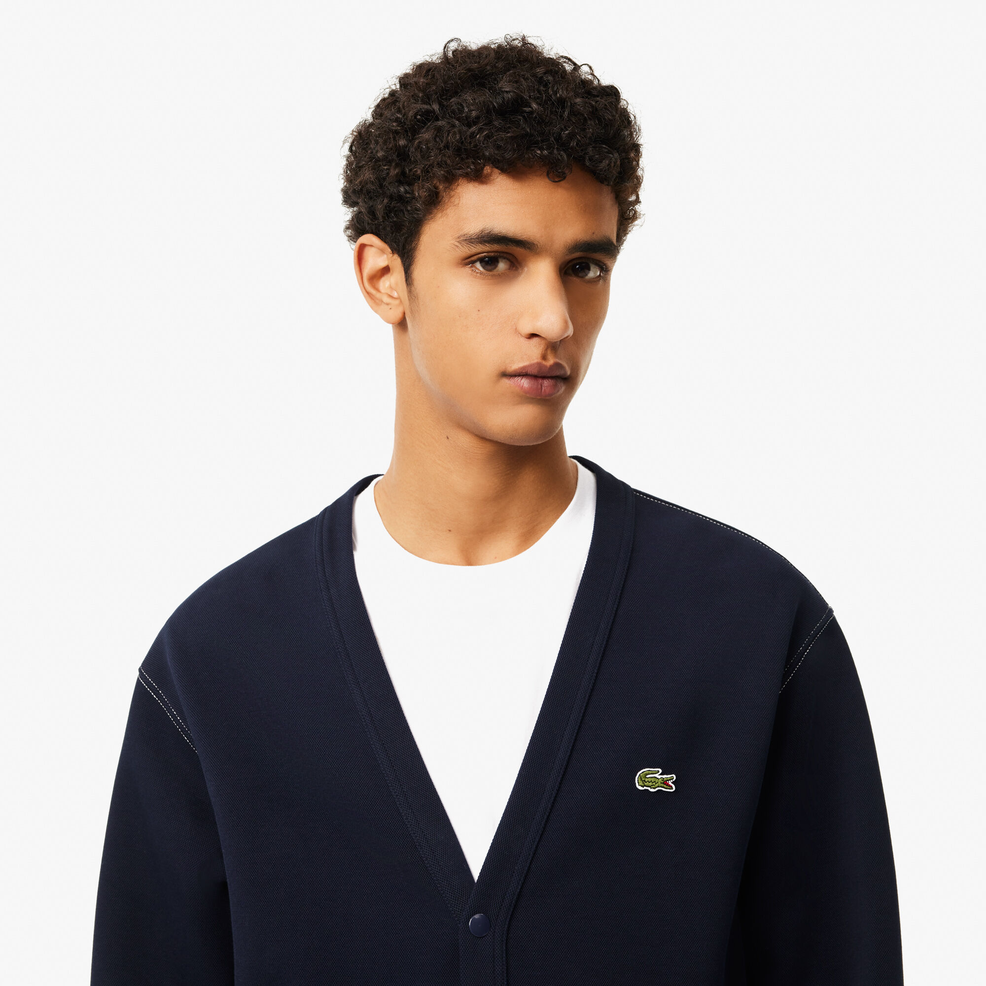 Buy Double Face Pique Cardigan | Lacoste UAE