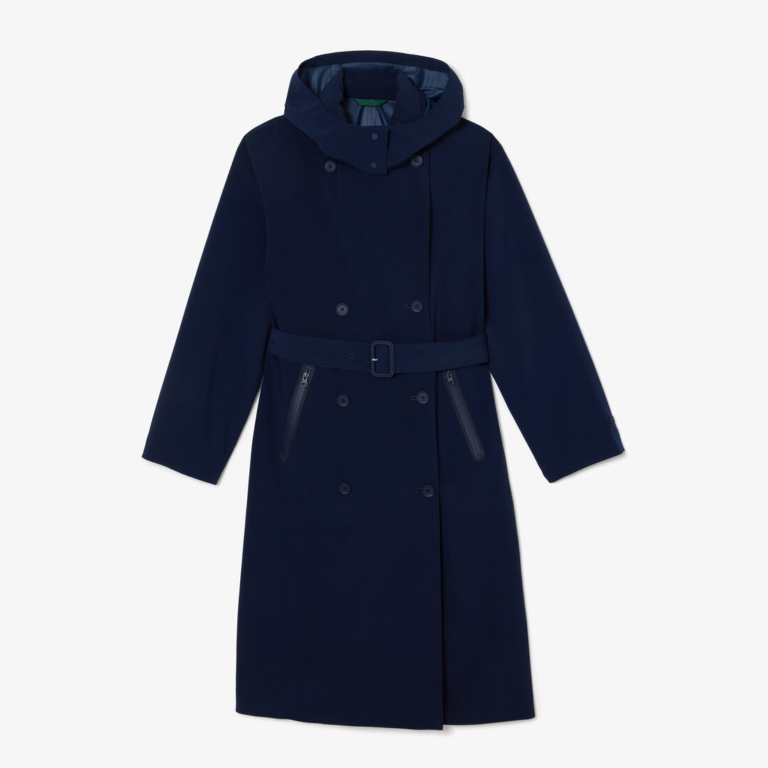 Women's Lacoste Two-Ply Pique Oversized Trench Coat - BF0022-00-166