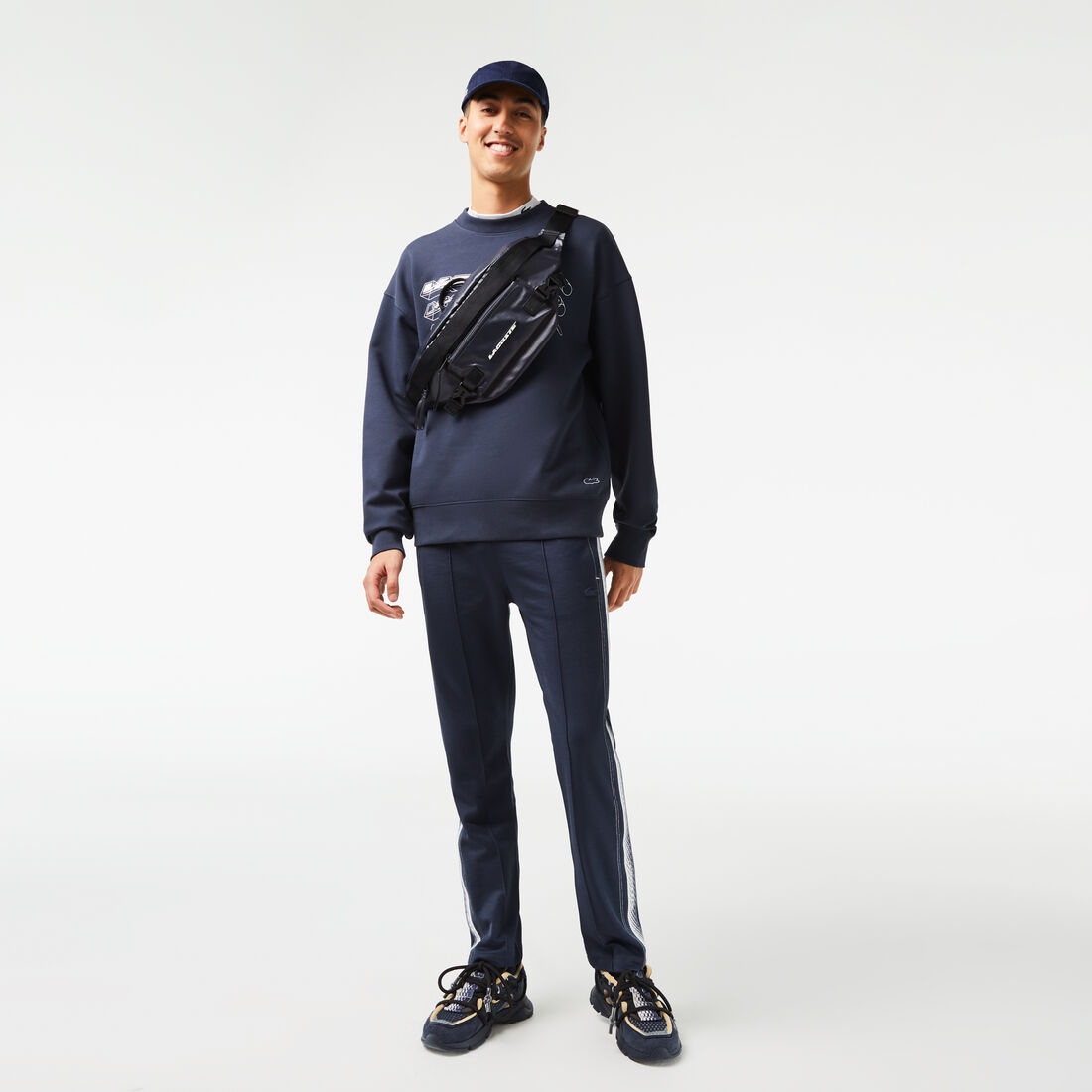 Men's Lacoste Regular Fit Pique Track Pants Men's Lacoste Regular Fit Pique Track Pants