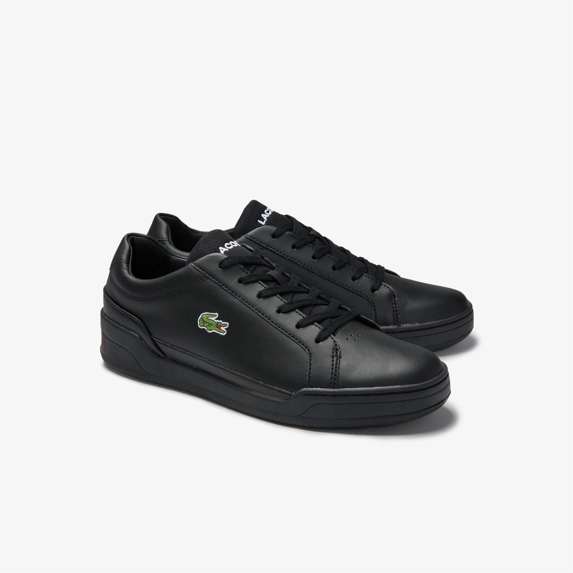 lacoste challenge leather trainer