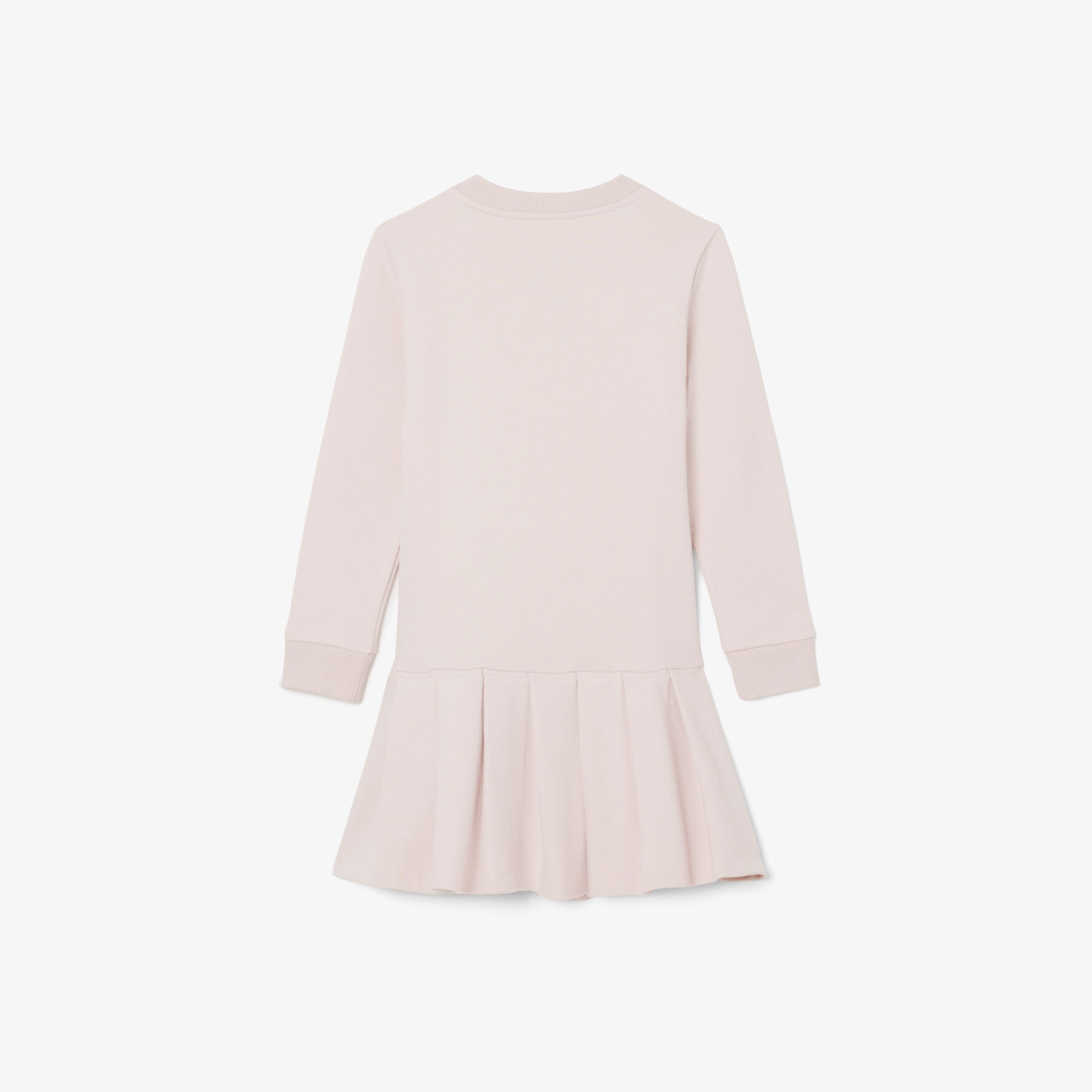 lacoste long sleeved fleece dress