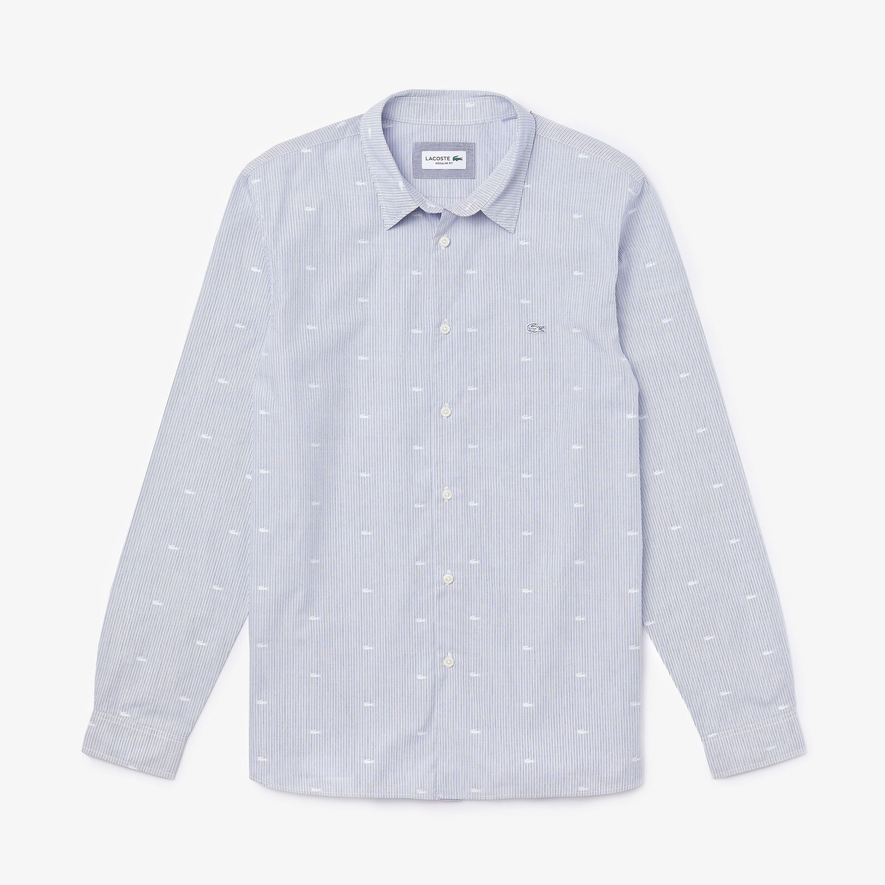 Men's Crocodile Print Poplin Shirt lacoste men s crocodile print poplin shirt