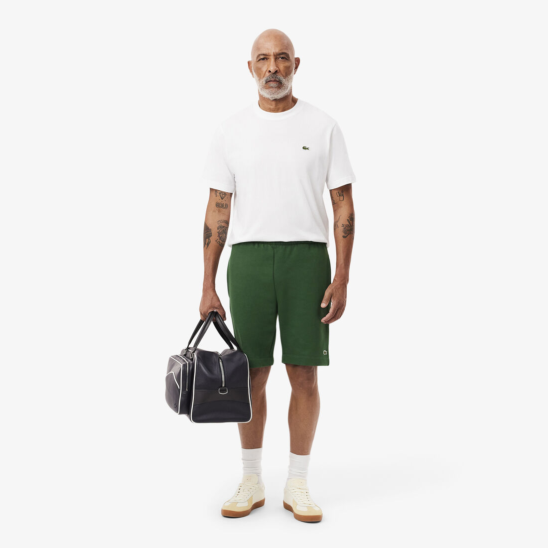 Men's Lacoste Organic Brushed Cotton Fleece Jogger Shorts - GH9627-00-132