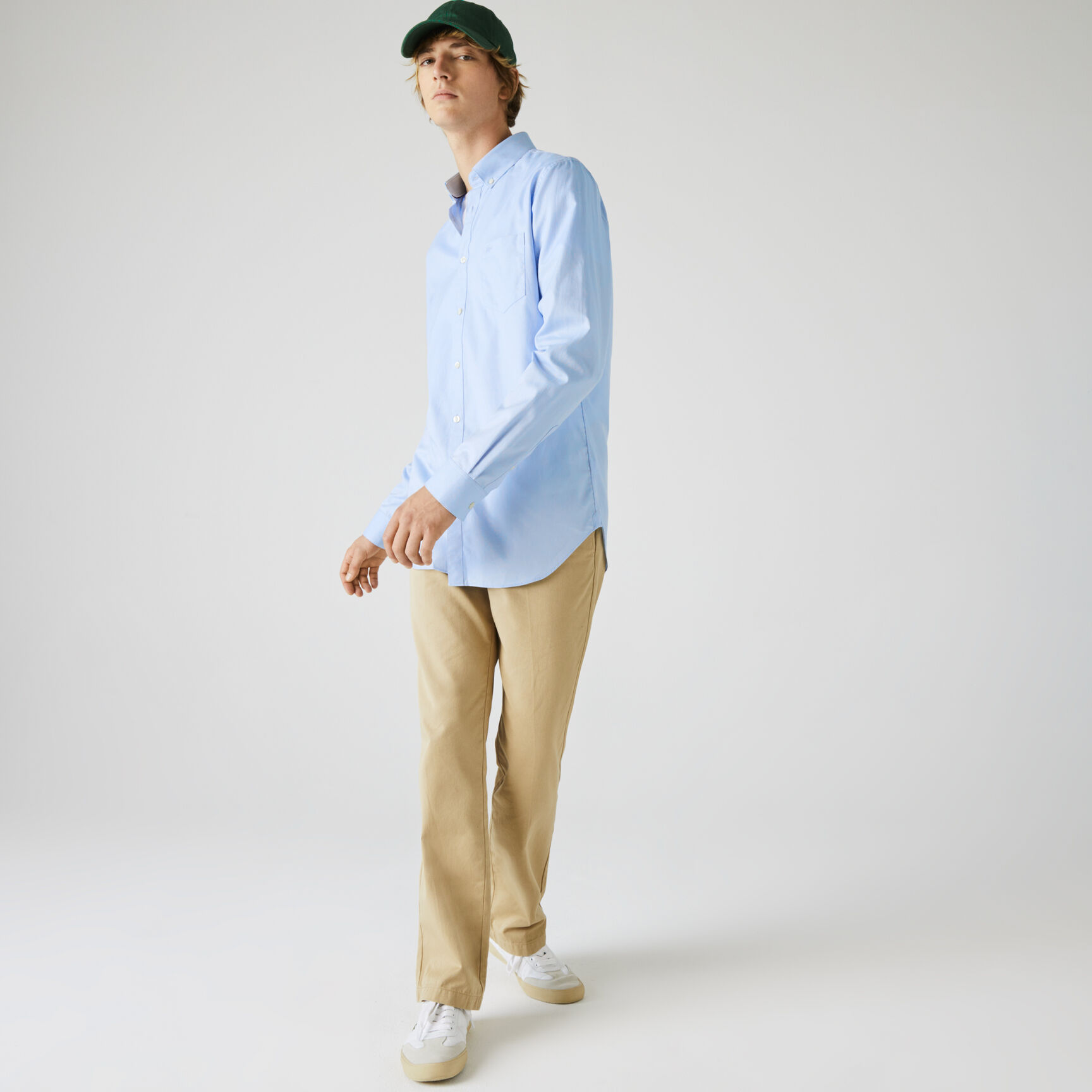 Men's Regular Fit Cotton Mini Pique Shirt Men's Regular Fit Cotton Mini Pique Shirt