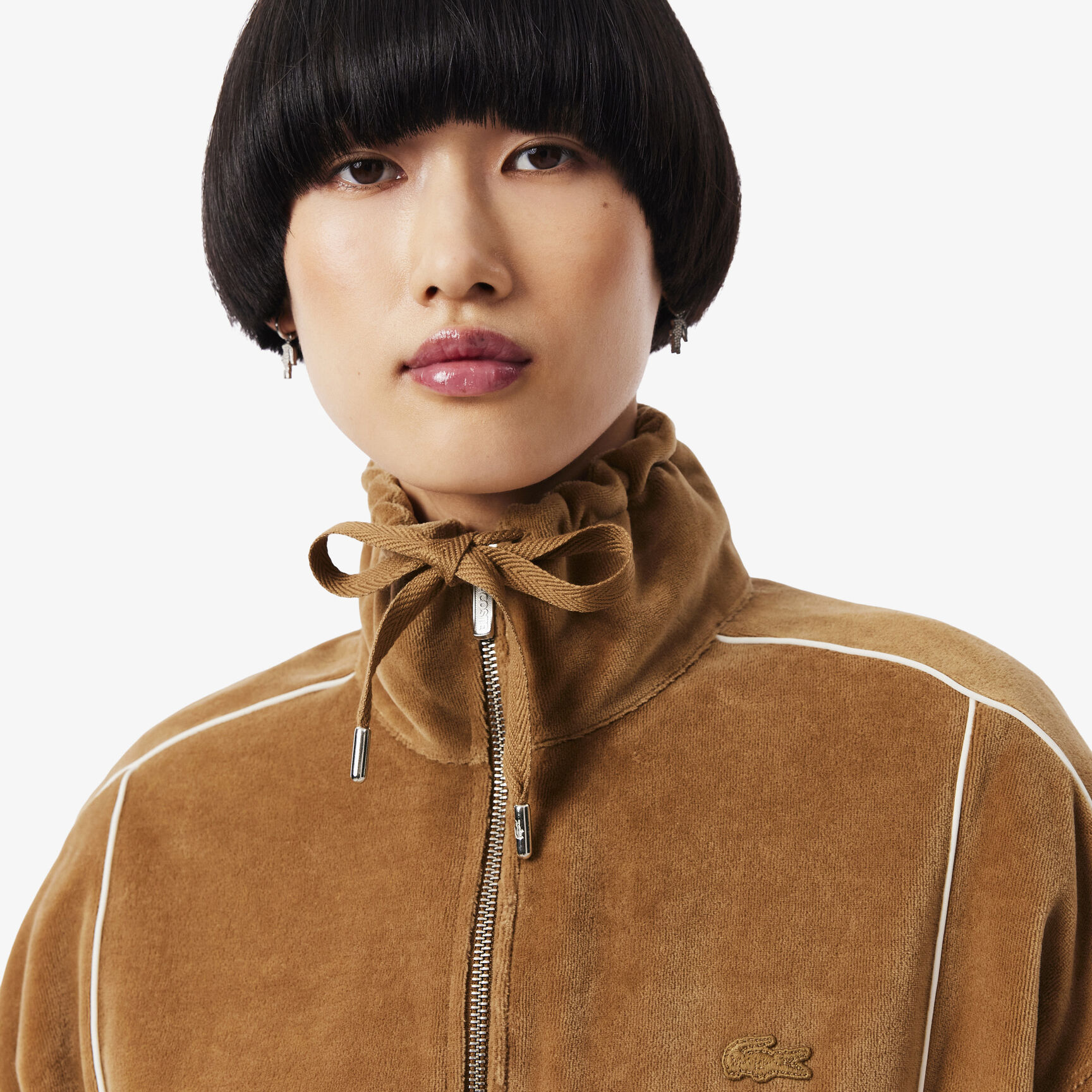 Oversized Zipped Velour Sweatshirt - SF5280-00-DPC