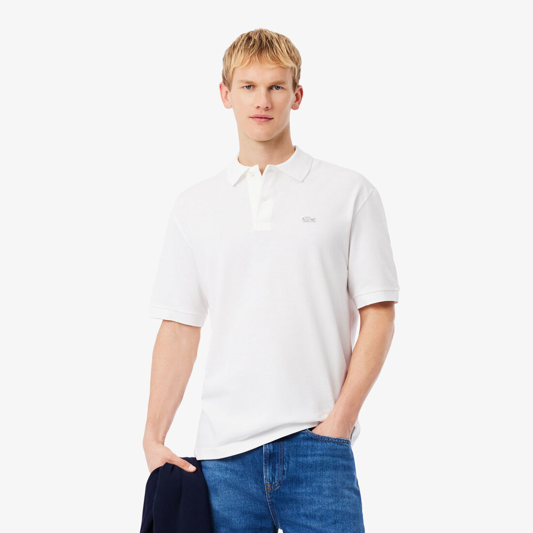Loose Fit Heavy Pique Polo Shirt - PH7757-00-001