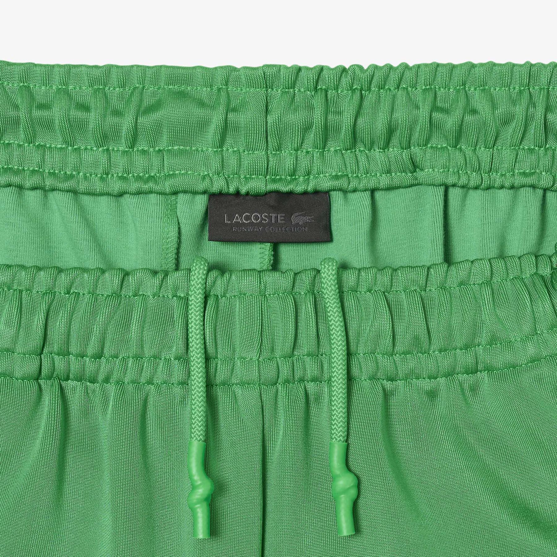 SHORT lacoste runway oversized satin bermuda shorts
