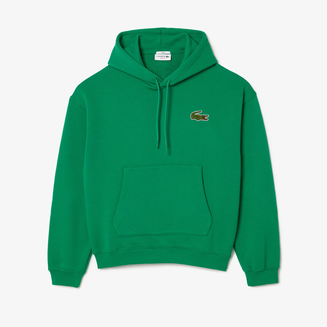 Loose Fit Badge Accent Hoodie lacoste loose fit badge accent hoodie