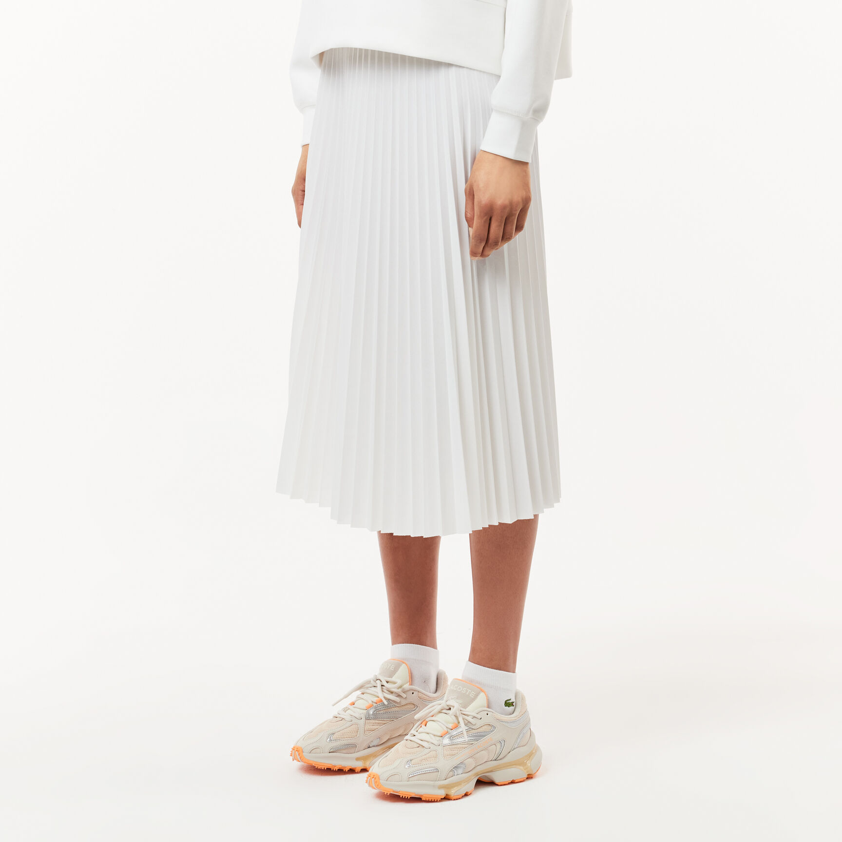 تنورة نسائية بطيات بخصر مطاطي Women's Elasticised Waist Flowing Pleated Skirt - JF8050-00-70V