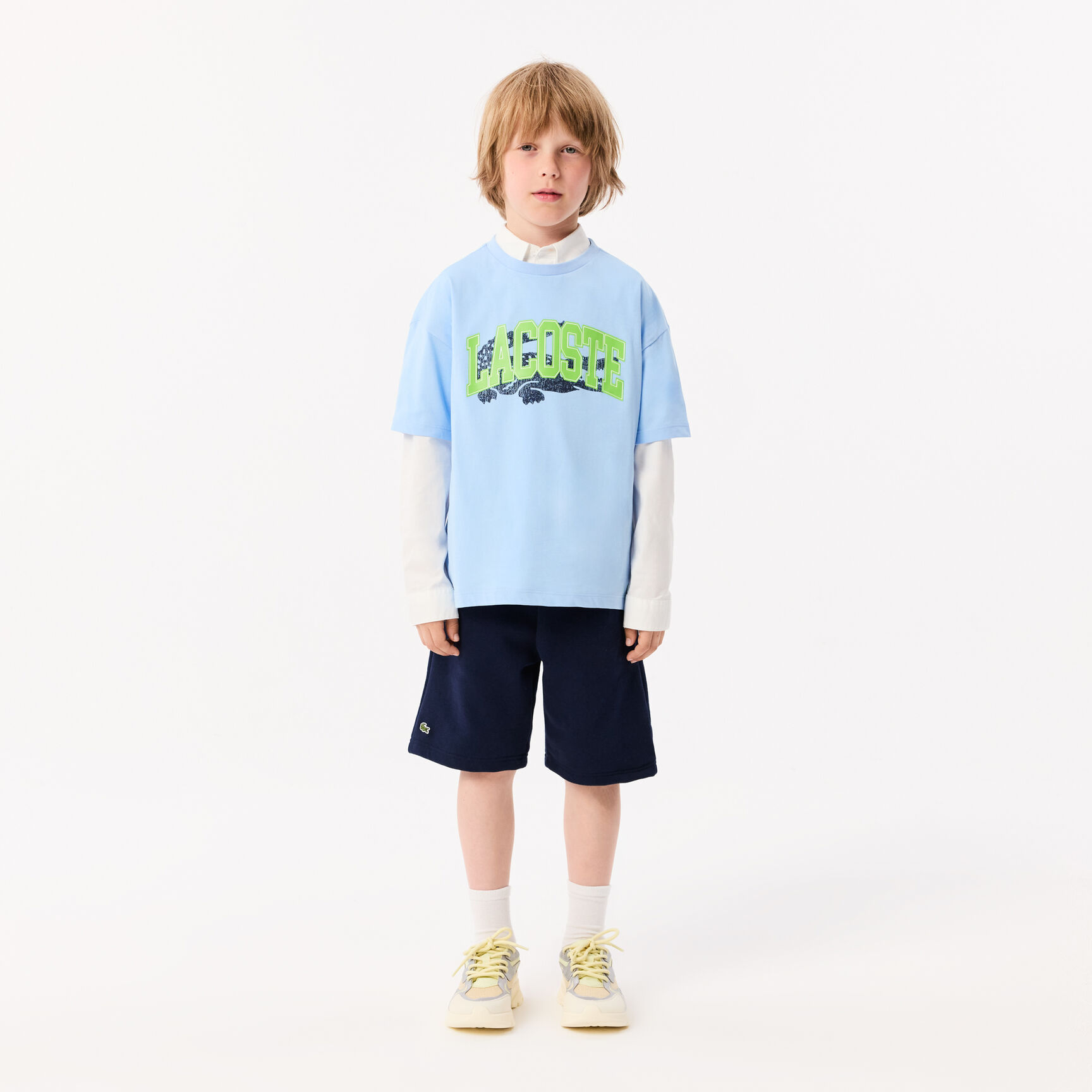 Kids' Lacoste Contrast Pocket Shirt - CJ5296-00-001