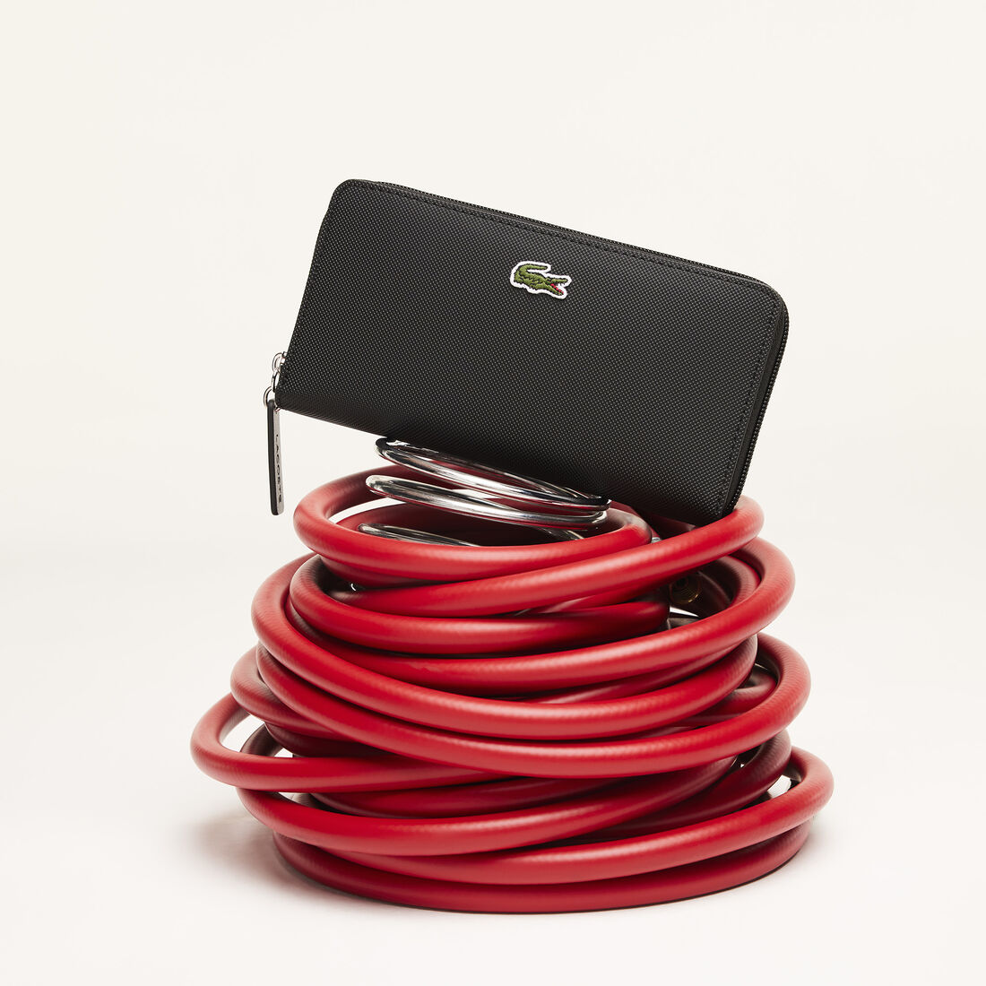 Large L.12.12 Concept Billfold Women's L.12.12 Concept Petit Pique 12 Card Zip Wallet - NF2900PO-000