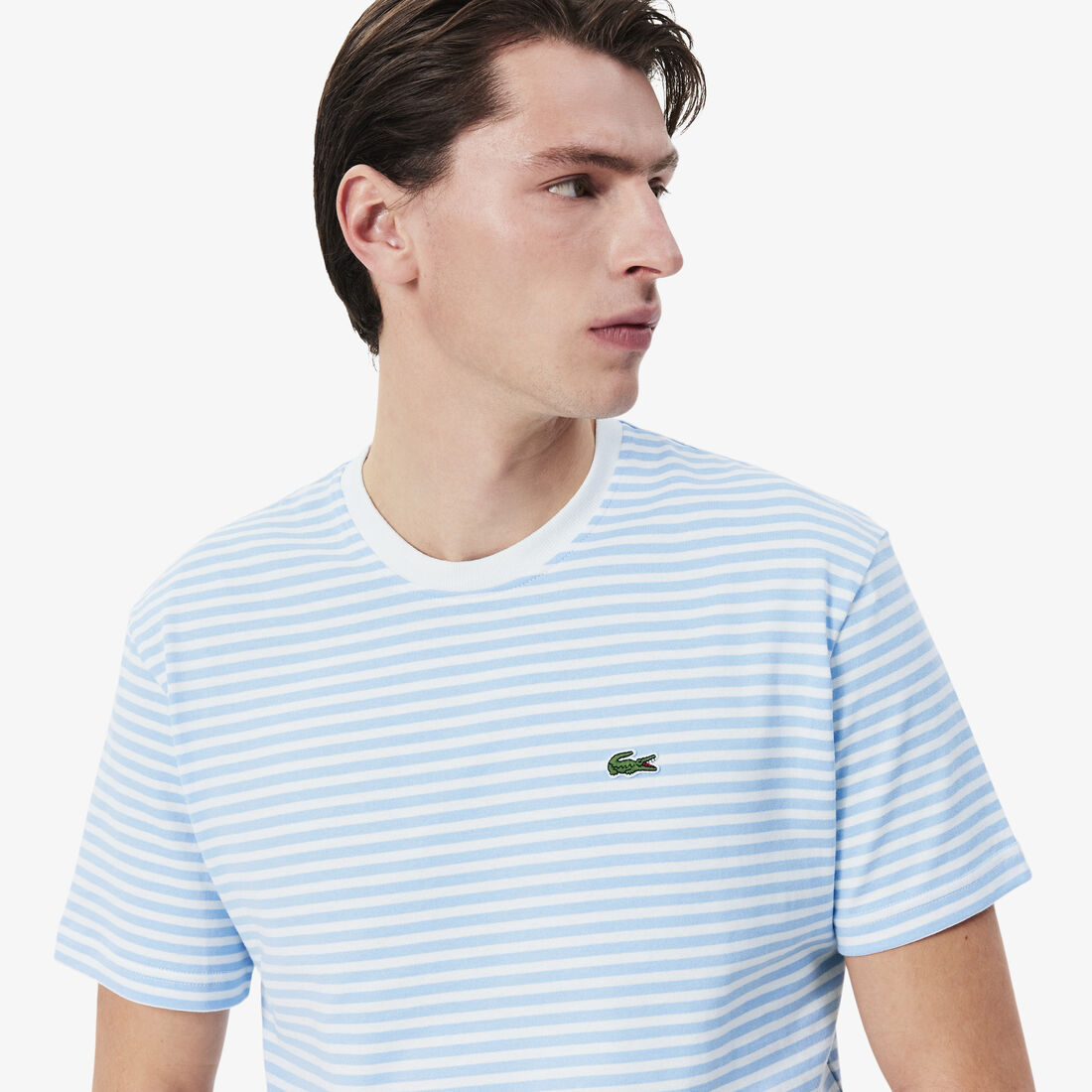 تي شيرت مخطط من القطن الثقيل Striped Heavy Cotton T-shirt - TH9749-00-F6Z