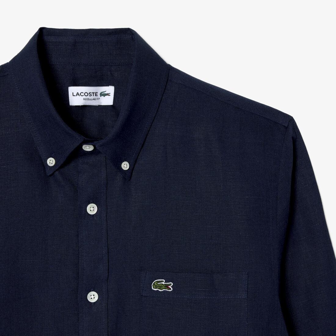 قميص كتان بقصّة عادية Men's Lacoste Linen Shirt - CH5692-00-166