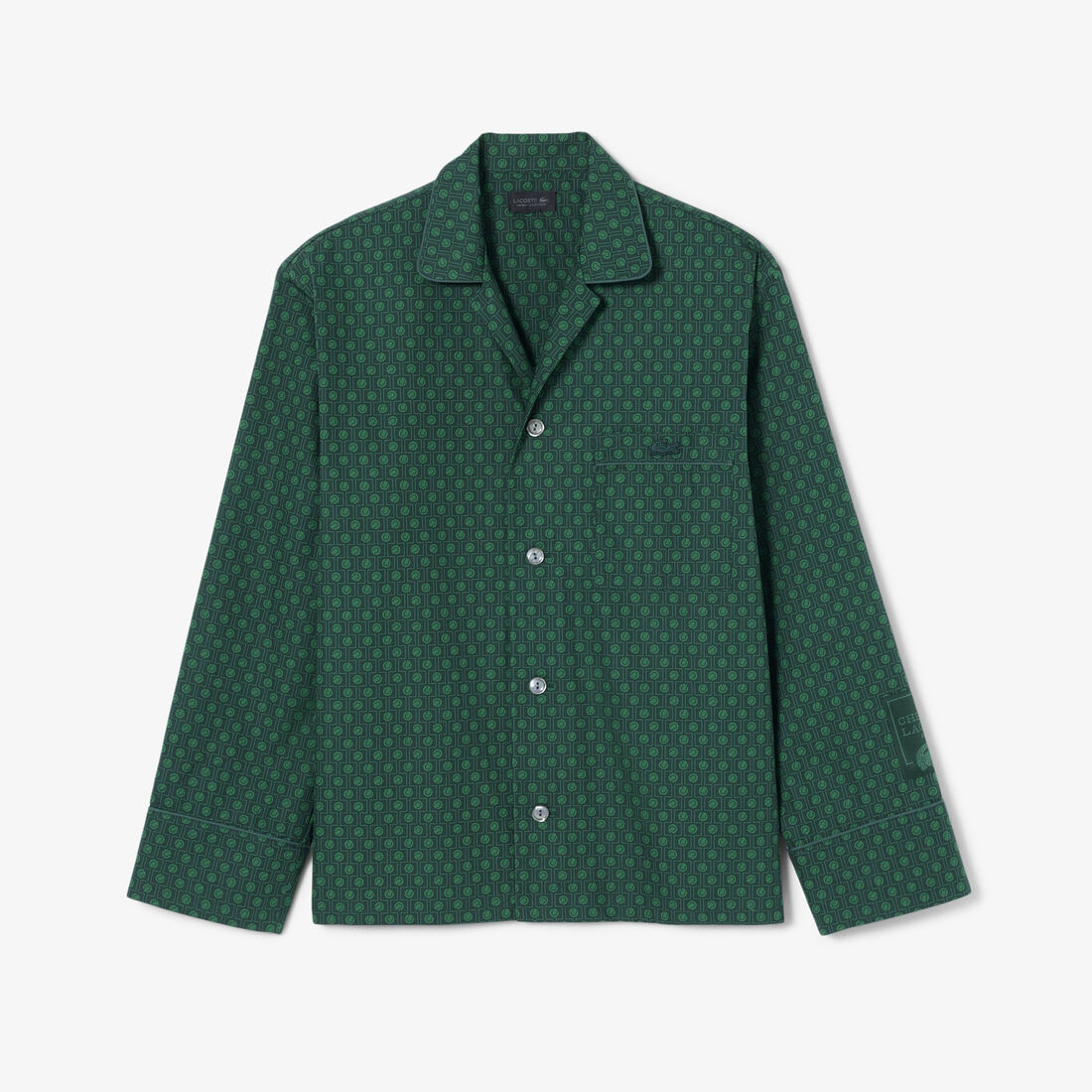 CHEMISE CASUAL MANCHES LO Runway Print Pajama Shirt - CH6892-00-77I