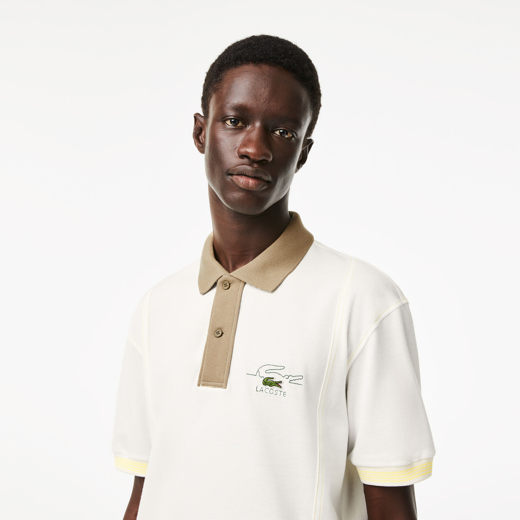 Men’s Lacoste Two Tone Organic Cotton Polo Shirt Men’s Lacoste Two Tone Organic Cotton Polo Shirt