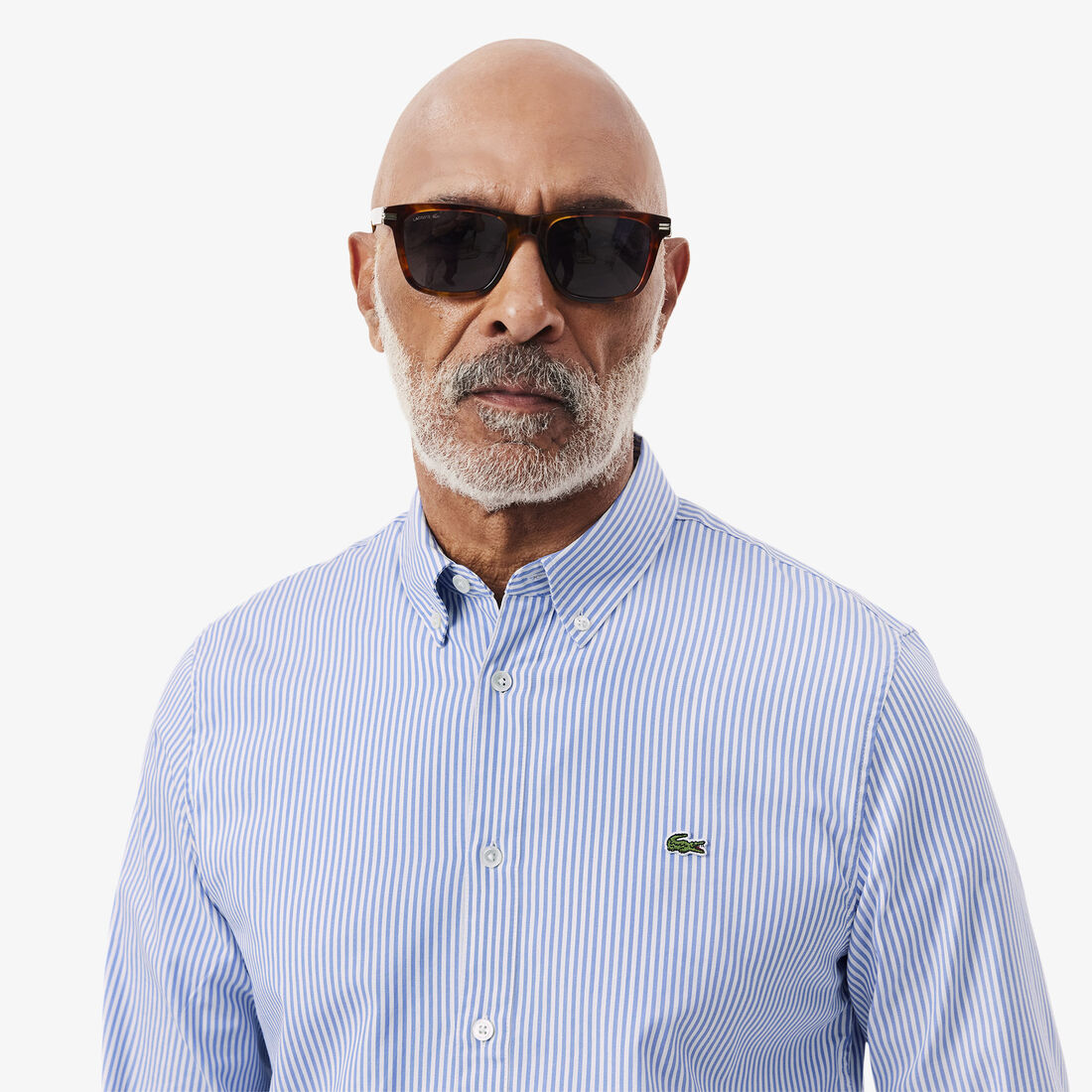 قميص قطن مخطط بقصة عادية للرجال Men's Regular Fit Striped Cotton Shirt - CH2936-00-F6Z