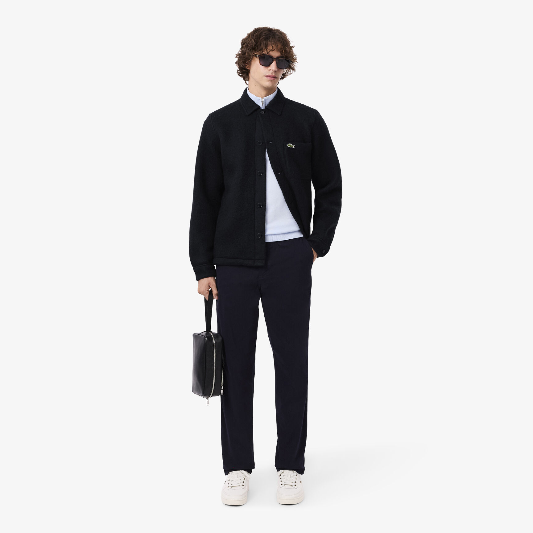 Wool Blend Felt Overshirt - CH8997-00-HDE