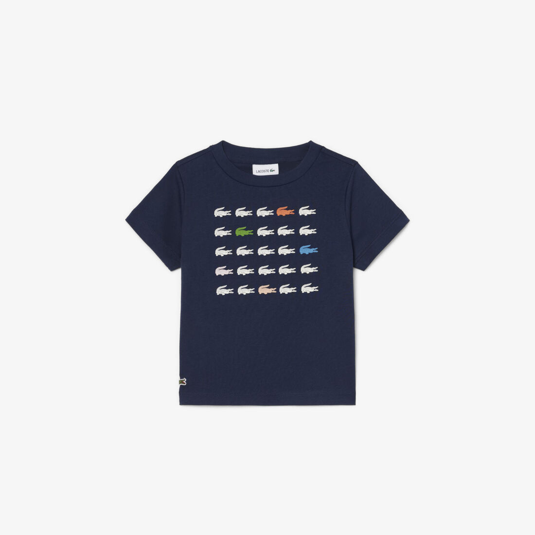 Crocodile Print Cotton T-shirt - TJ6943-00-166