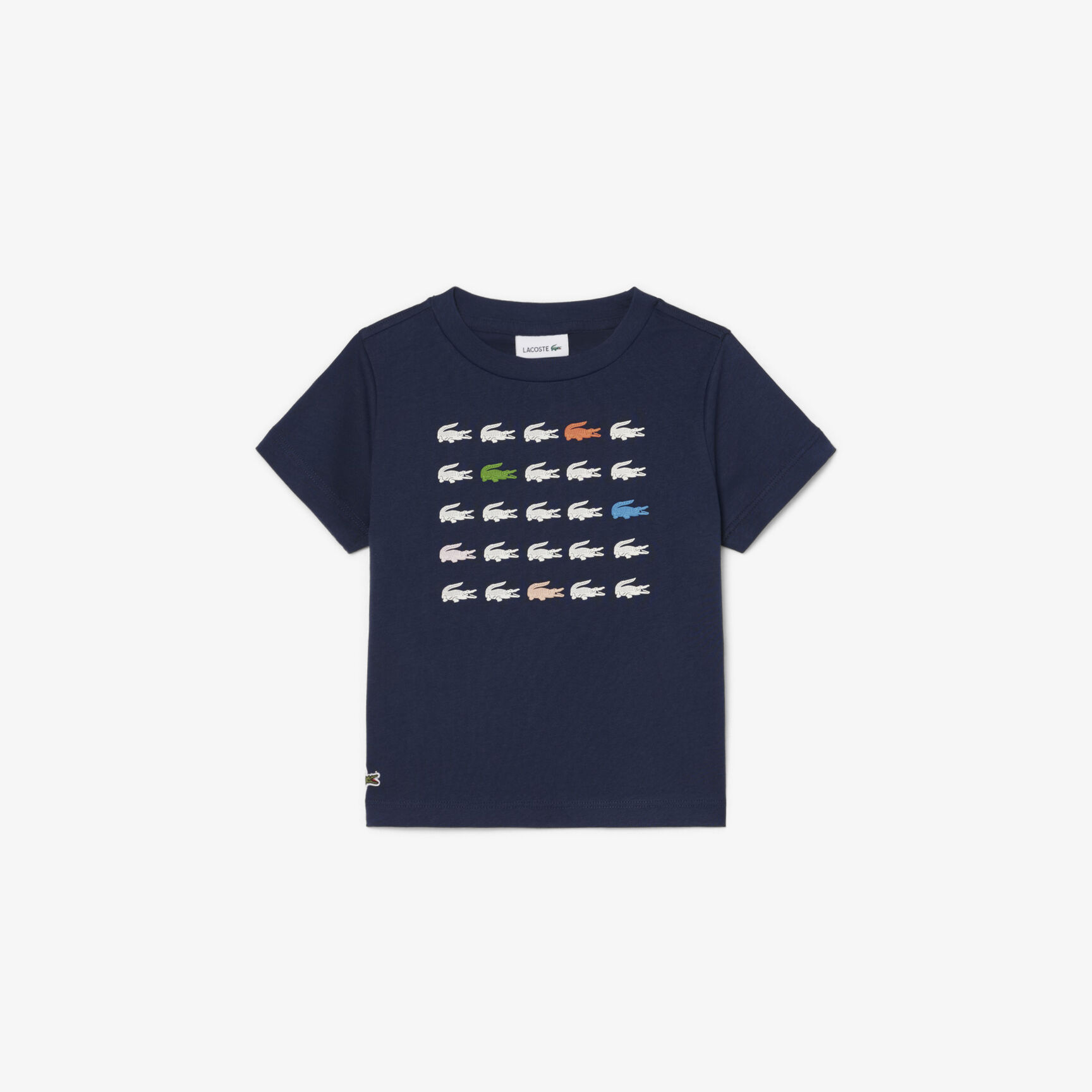 Crocodile Print Cotton T-shirt - TJ6943-00-166