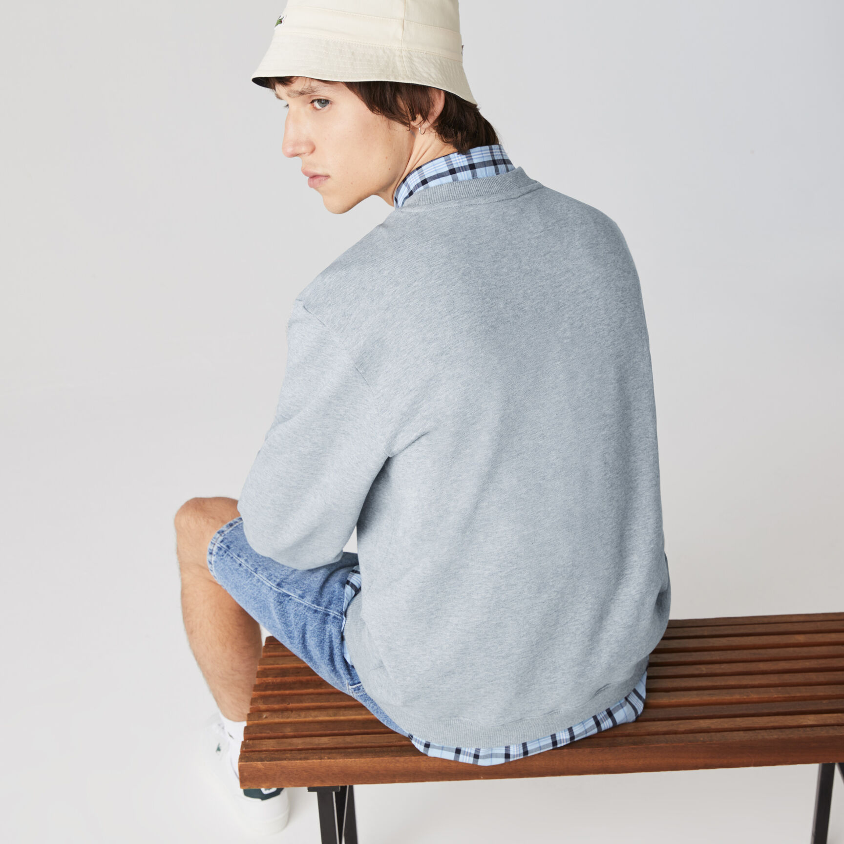 Men’s Crew Neck Landscape Print Fleece Sweatshirt Men’s Crew Neck Landscape Print Fleece Sweatshirt