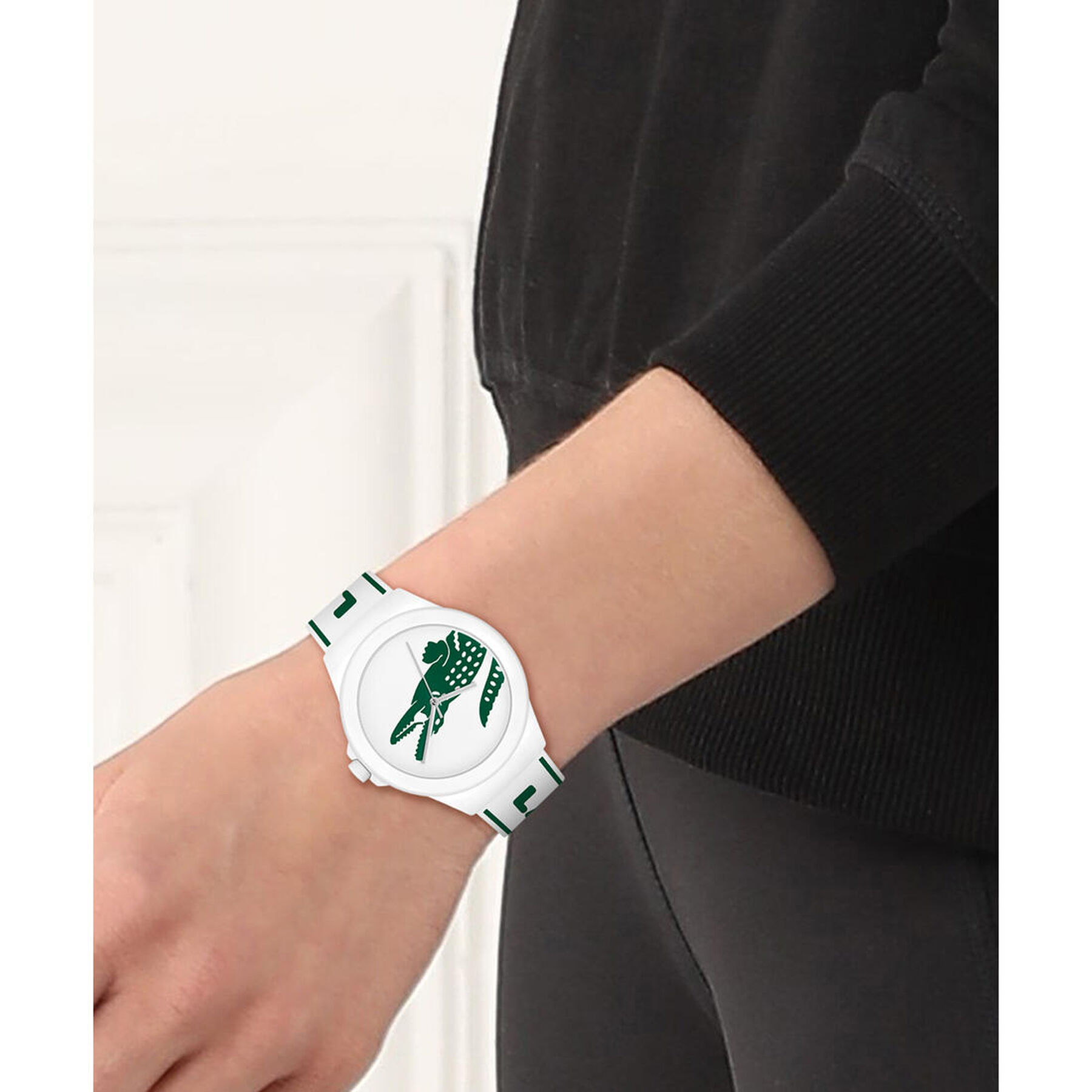 Unisex White Silicone Strap Watch Men Non-metal Watch - 2001347-WHT