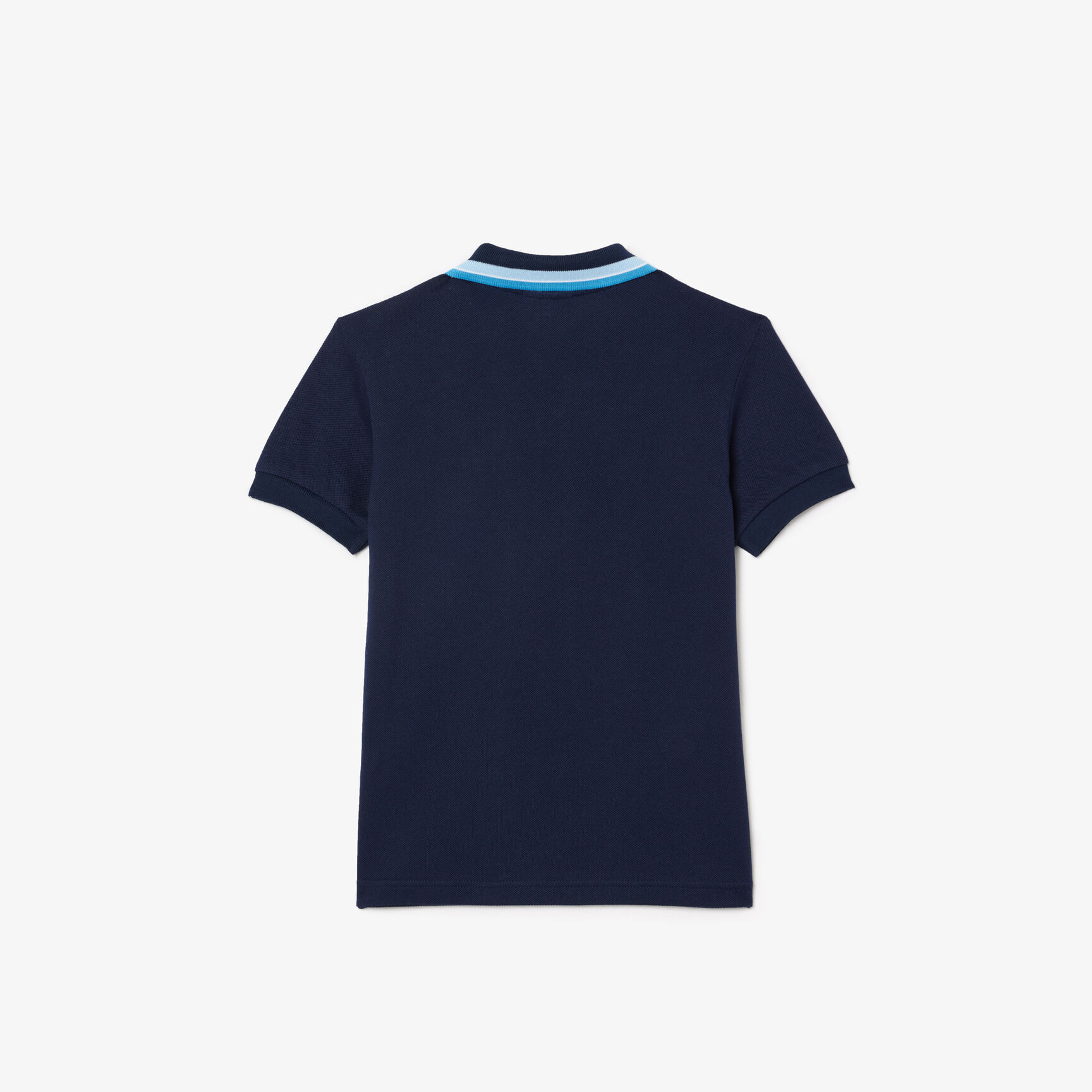Boys' Lacoste Tricolour Collar Cotton Petit Pique Polo Boys' Lacoste Tricolour Collar Cotton Petit Pique Polo - PJ9702-00-IAG