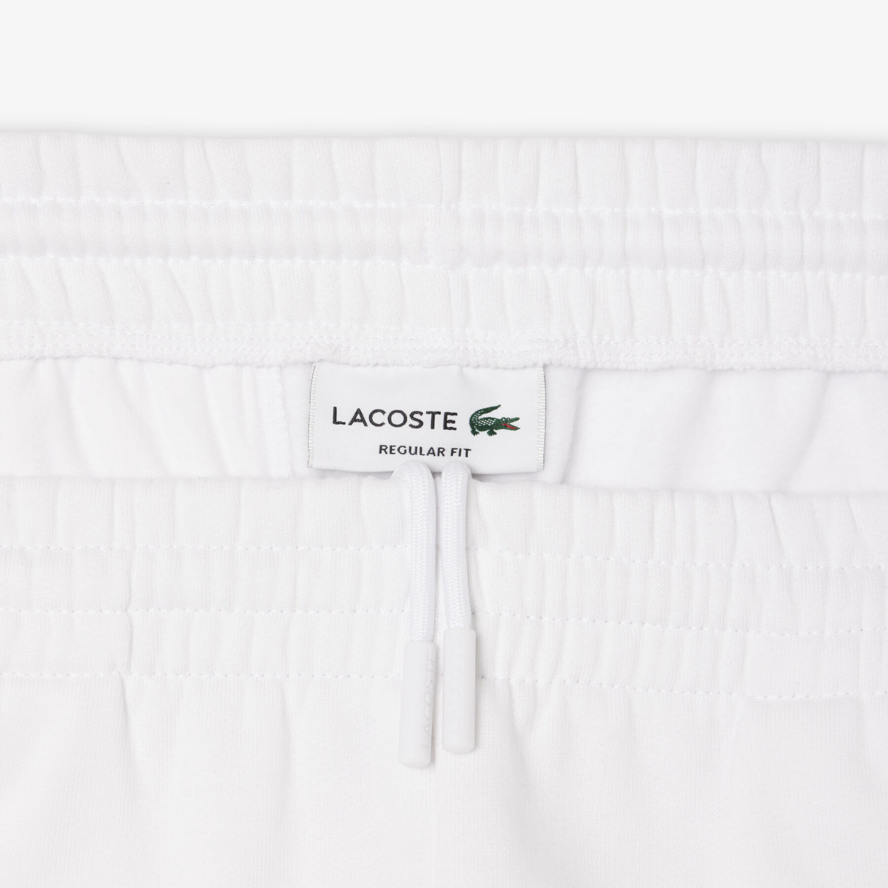 lacoste regular fit fleece shorts