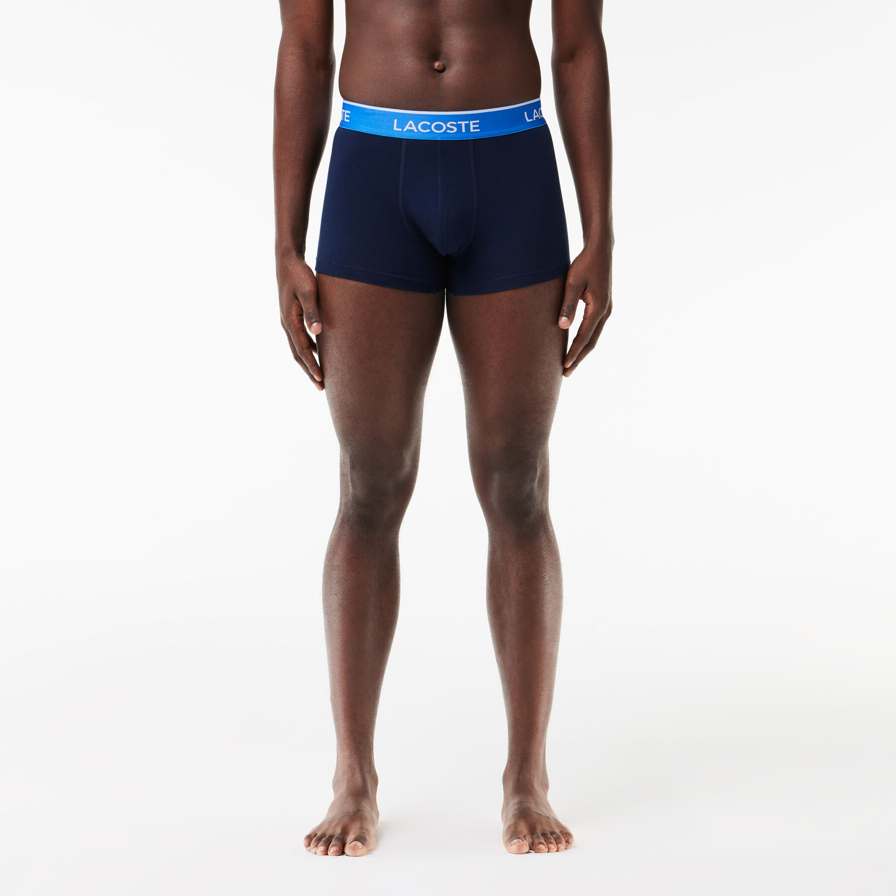 Pack Of 3 Navy Casual Trunks With Contrasting Waistband - 5H3401-00-ILV